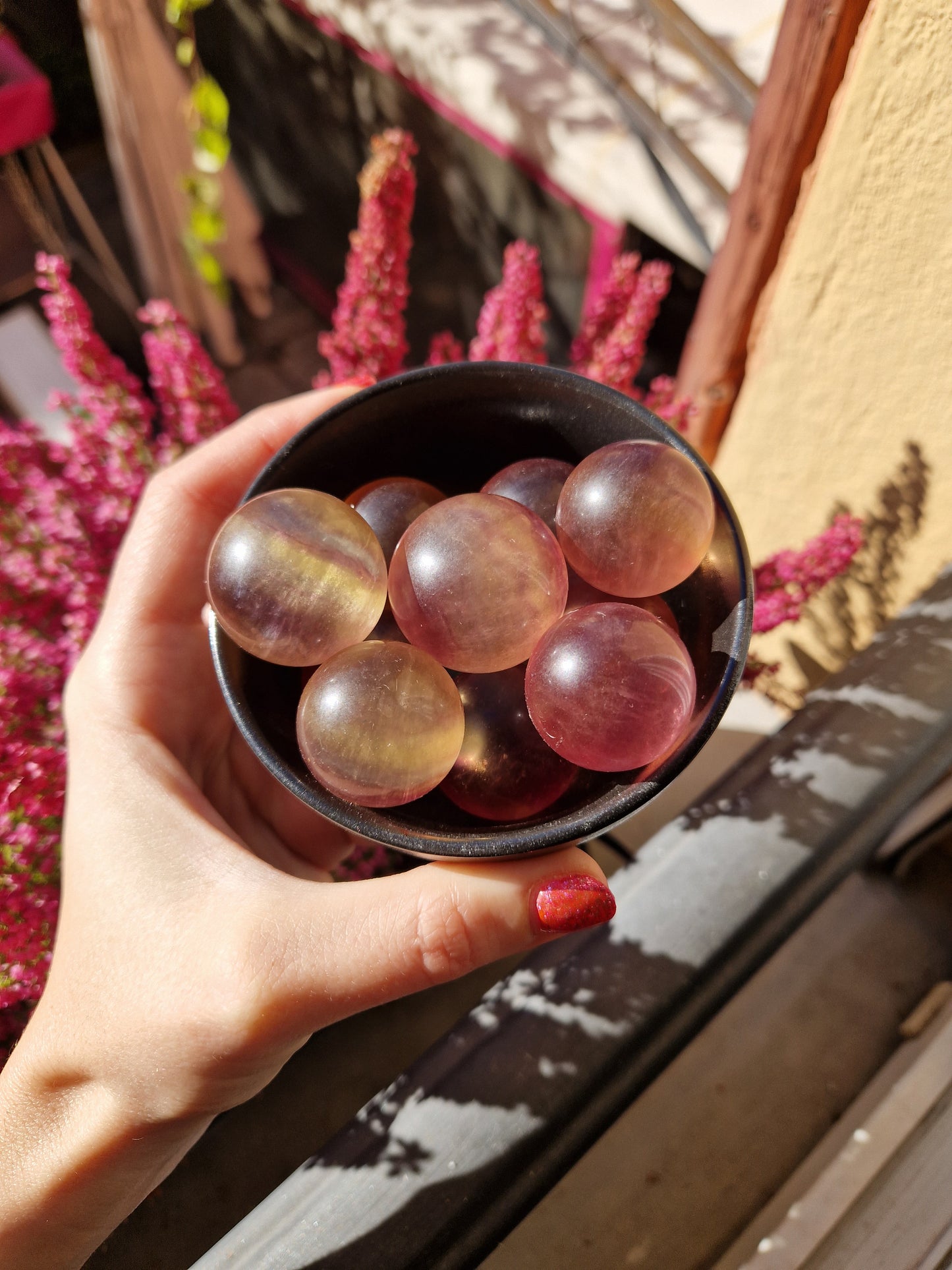 Sfera piccola FLUORITE CANDY