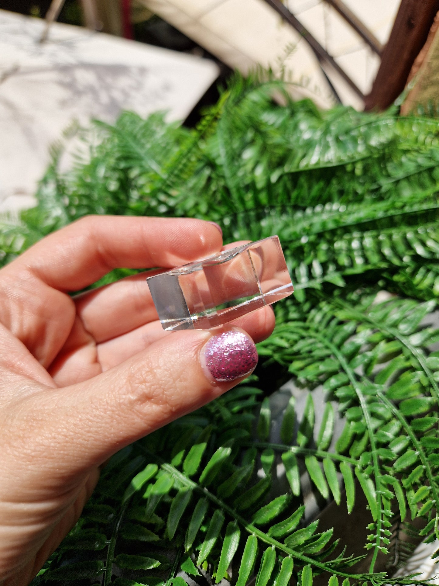 Portasfera supporto per sfera in plexiglass - vetro quadrato