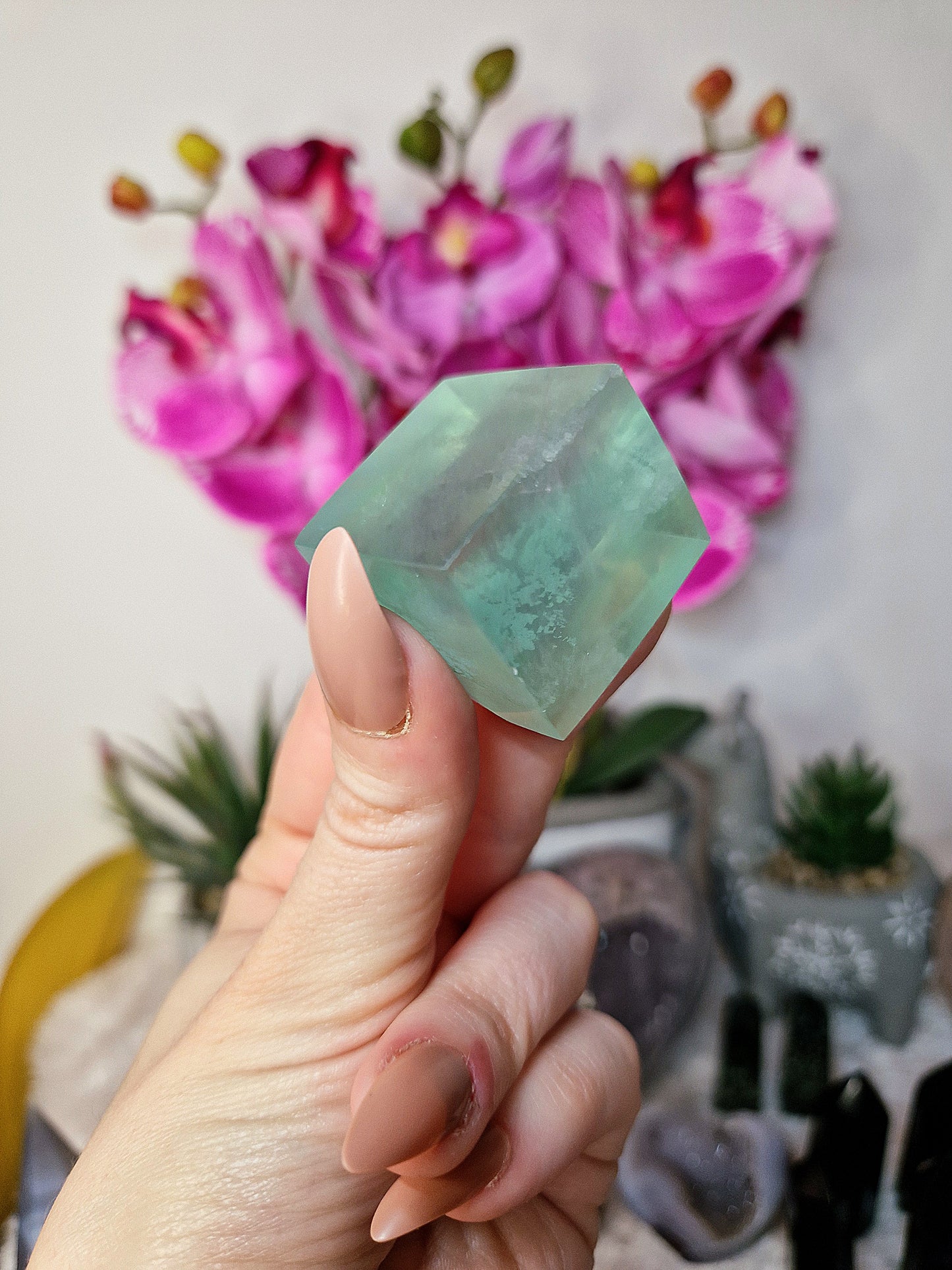 Cubo di FLUORITE VERDE - n 2