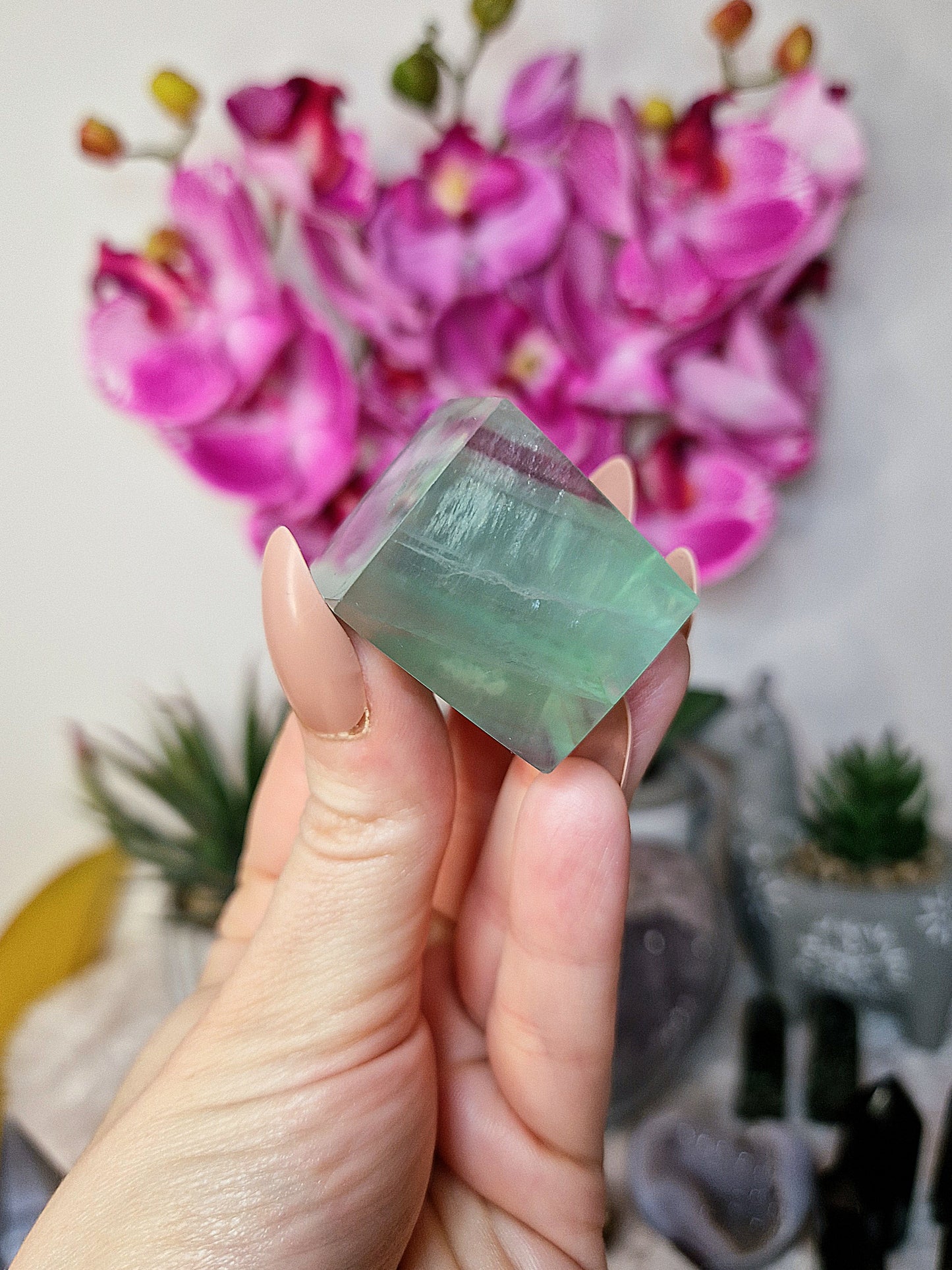 Cubo di FLUORITE VERDE - n 2