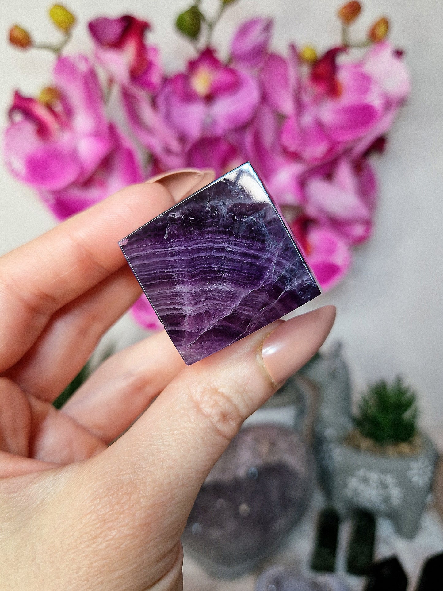 Cubo di FLUORITE VIOLA - n 3