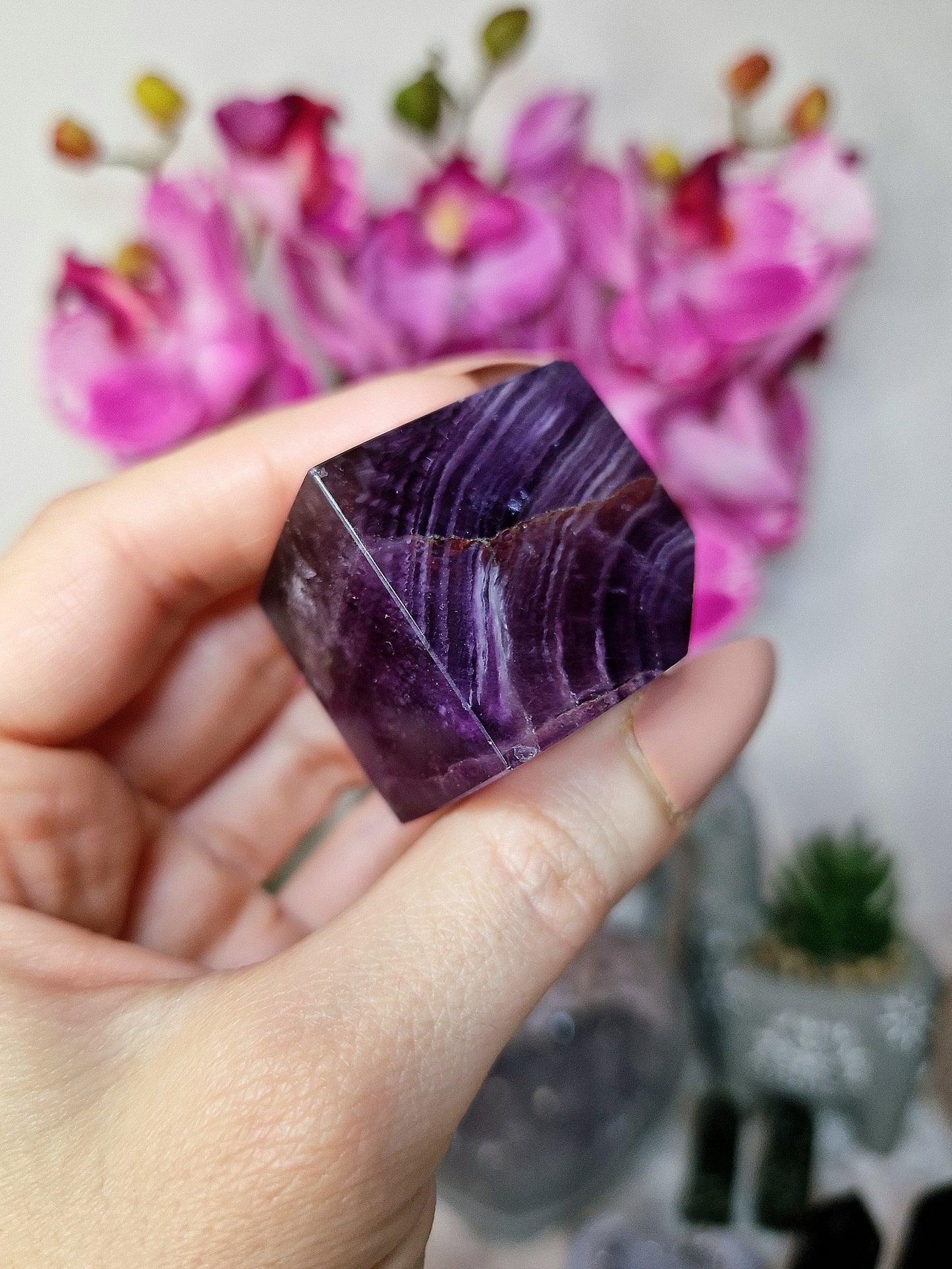 Cubo di FLUORITE VIOLA - n 3