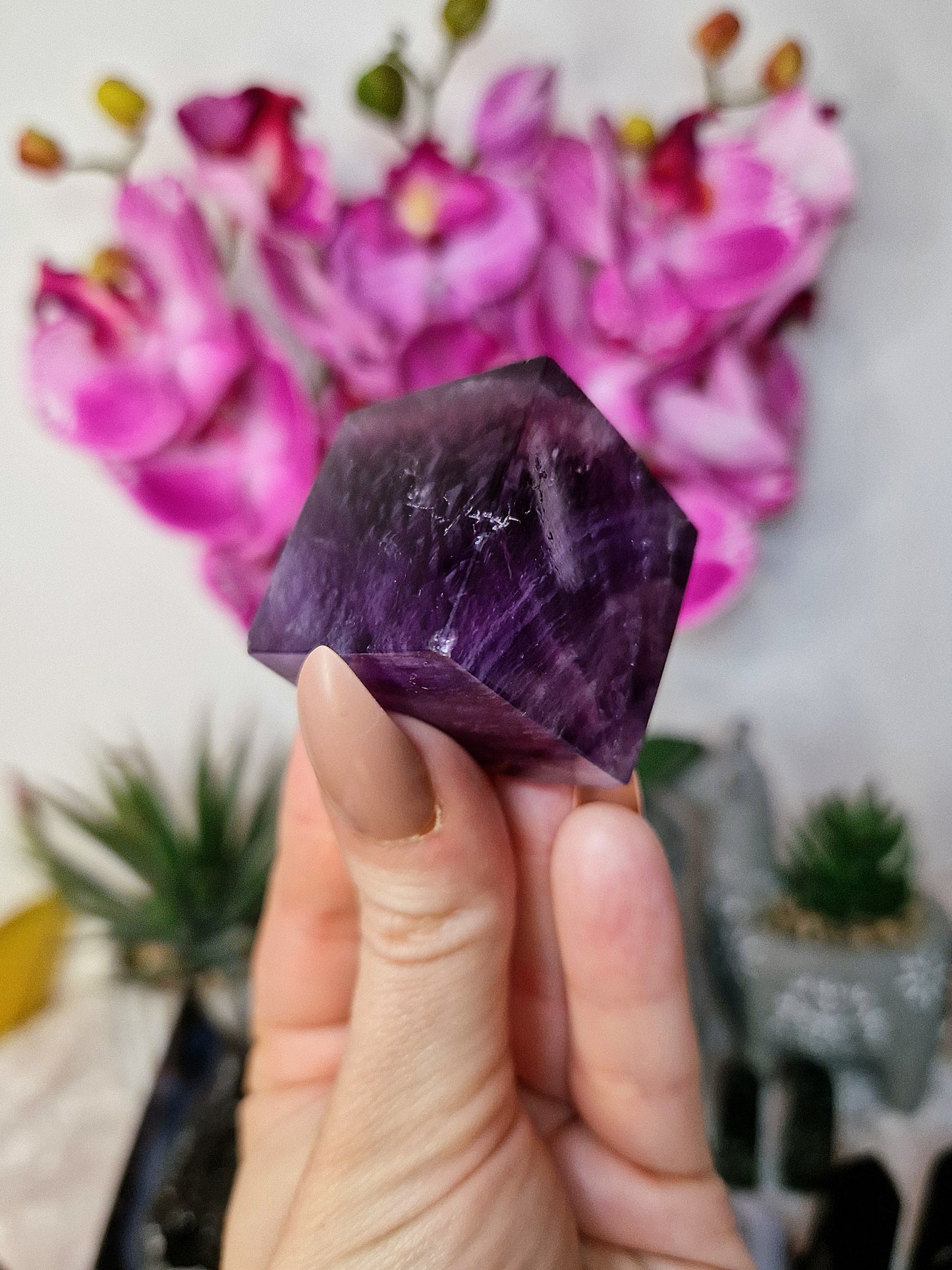 Cubo di FLUORITE VIOLA - n 3