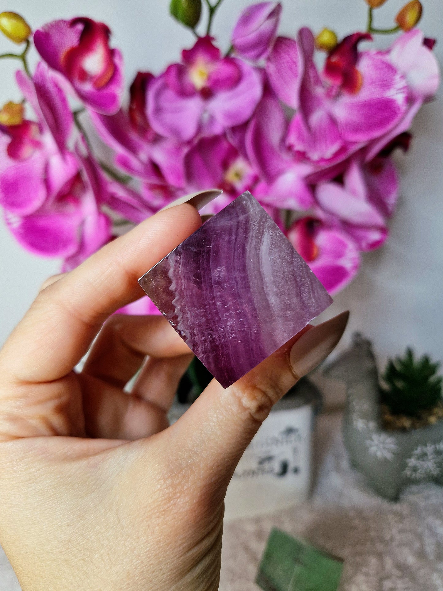 Cubo di FLUORITE VIOLA