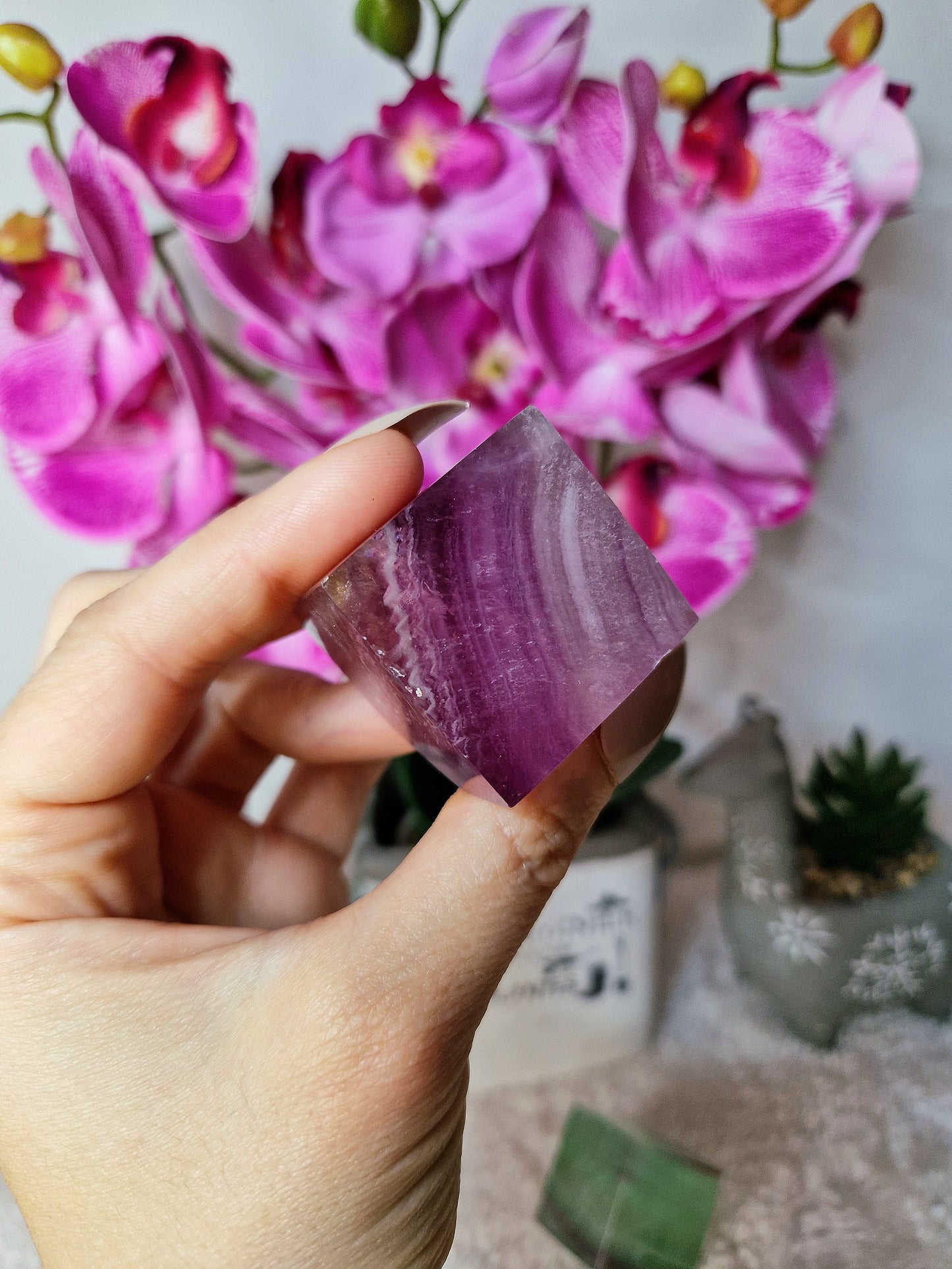 Cubo di FLUORITE VIOLA