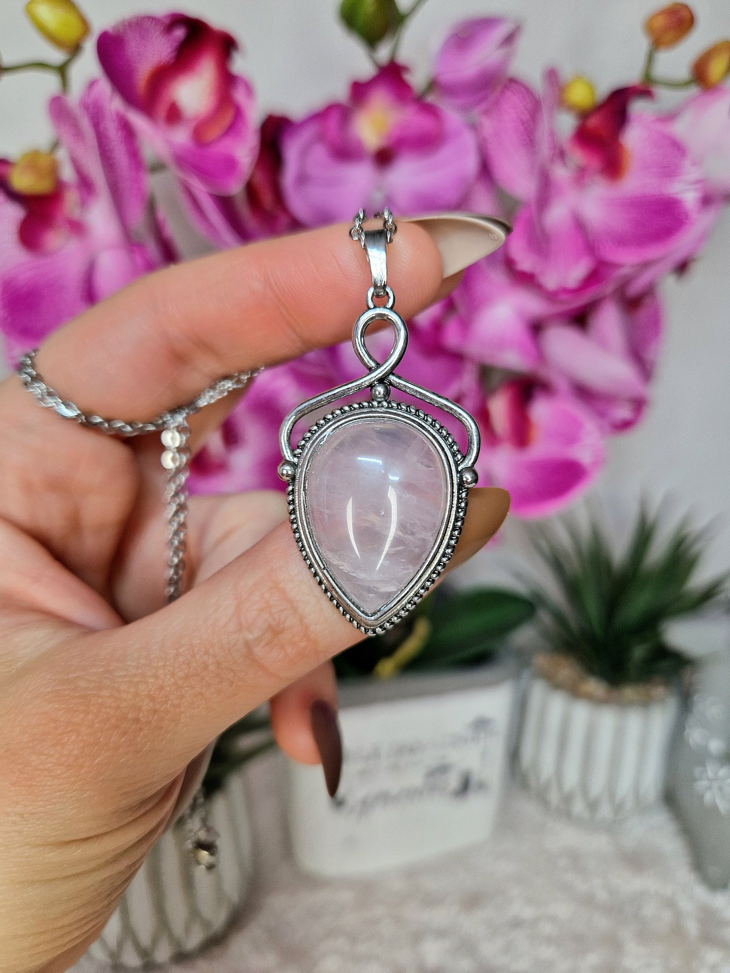 Ciondolo con QUARZO ROSA