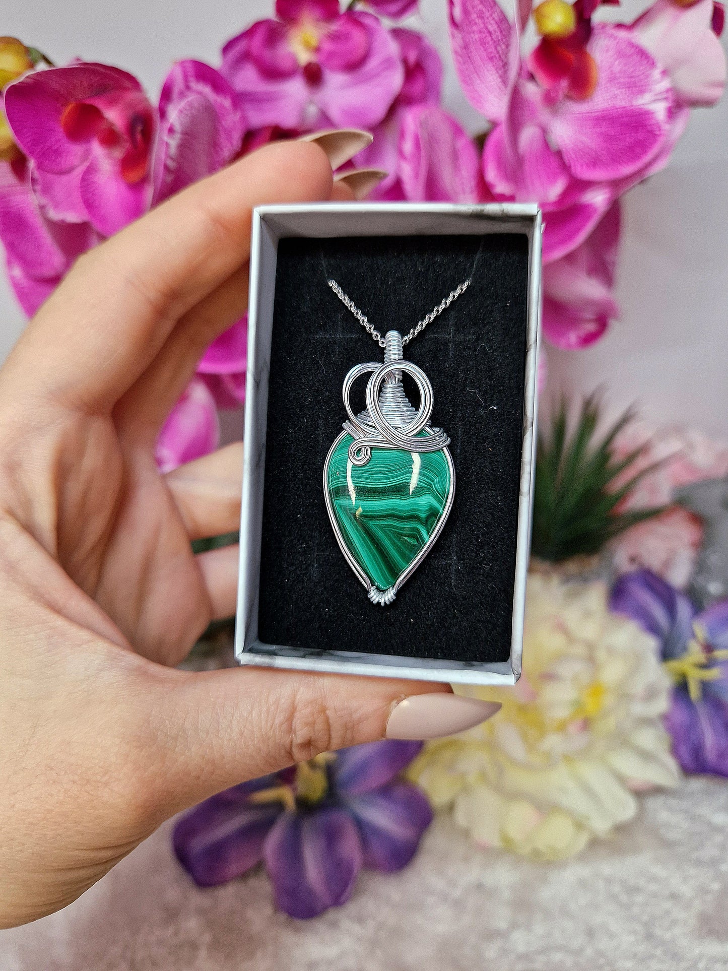 Ciondolo con MALACHITE