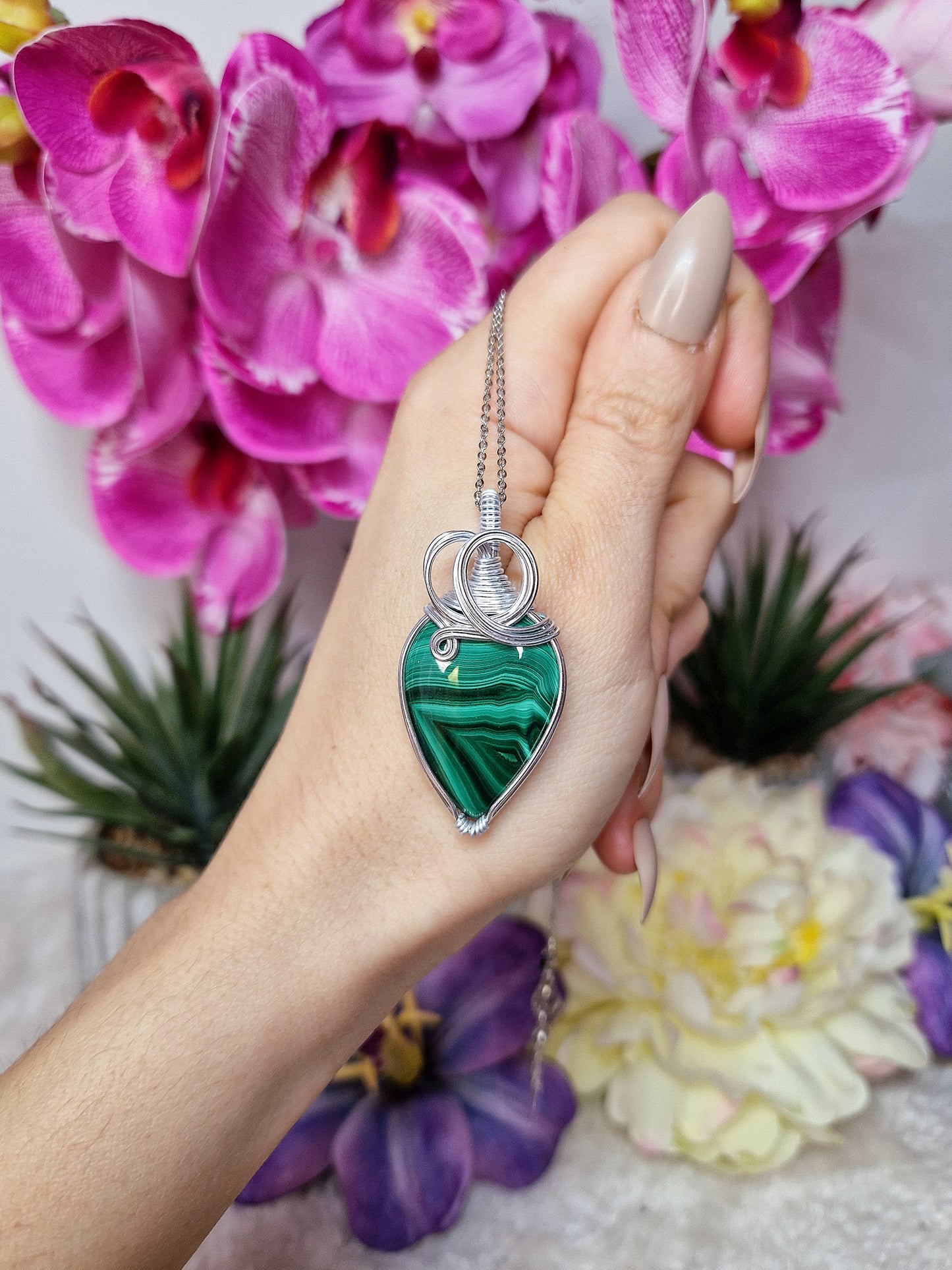 Ciondolo con MALACHITE