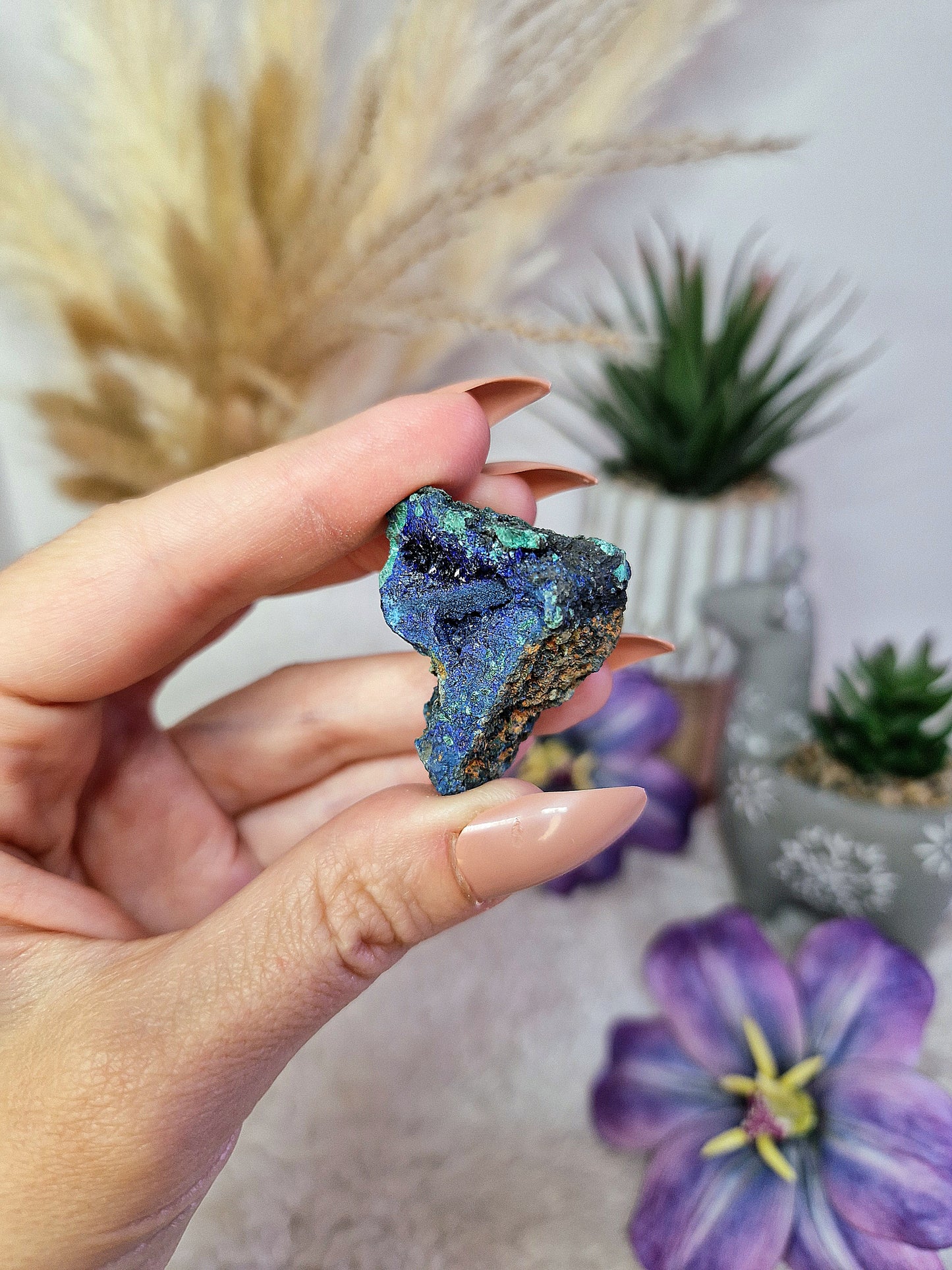 AZZURRITE con MALACHITE grezza