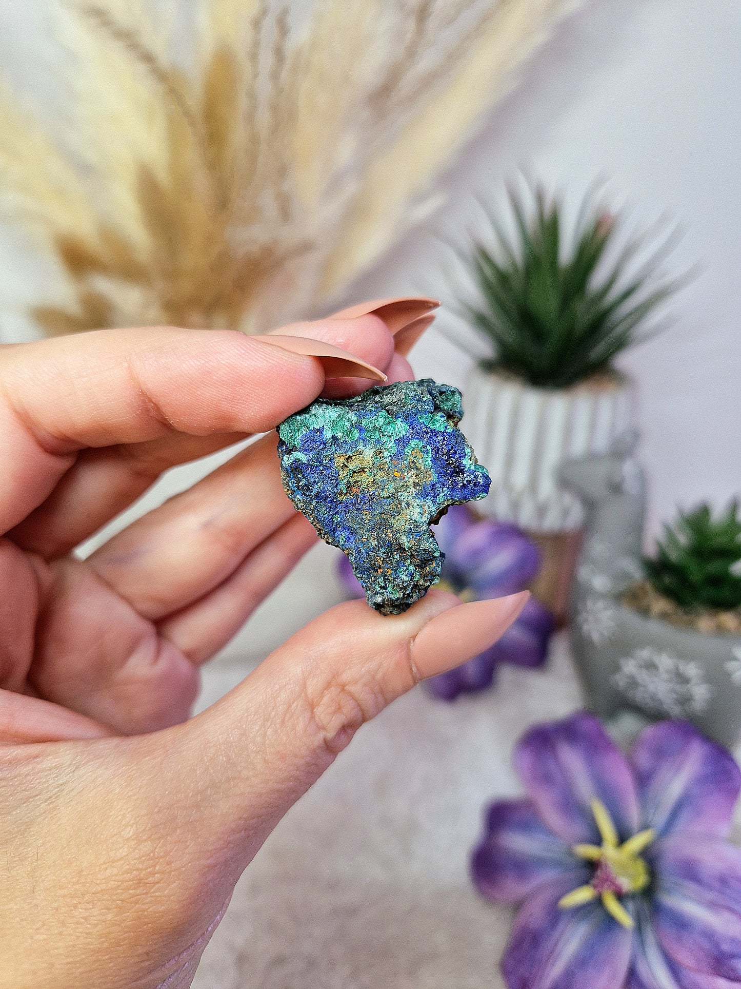 AZZURRITE con MALACHITE grezza