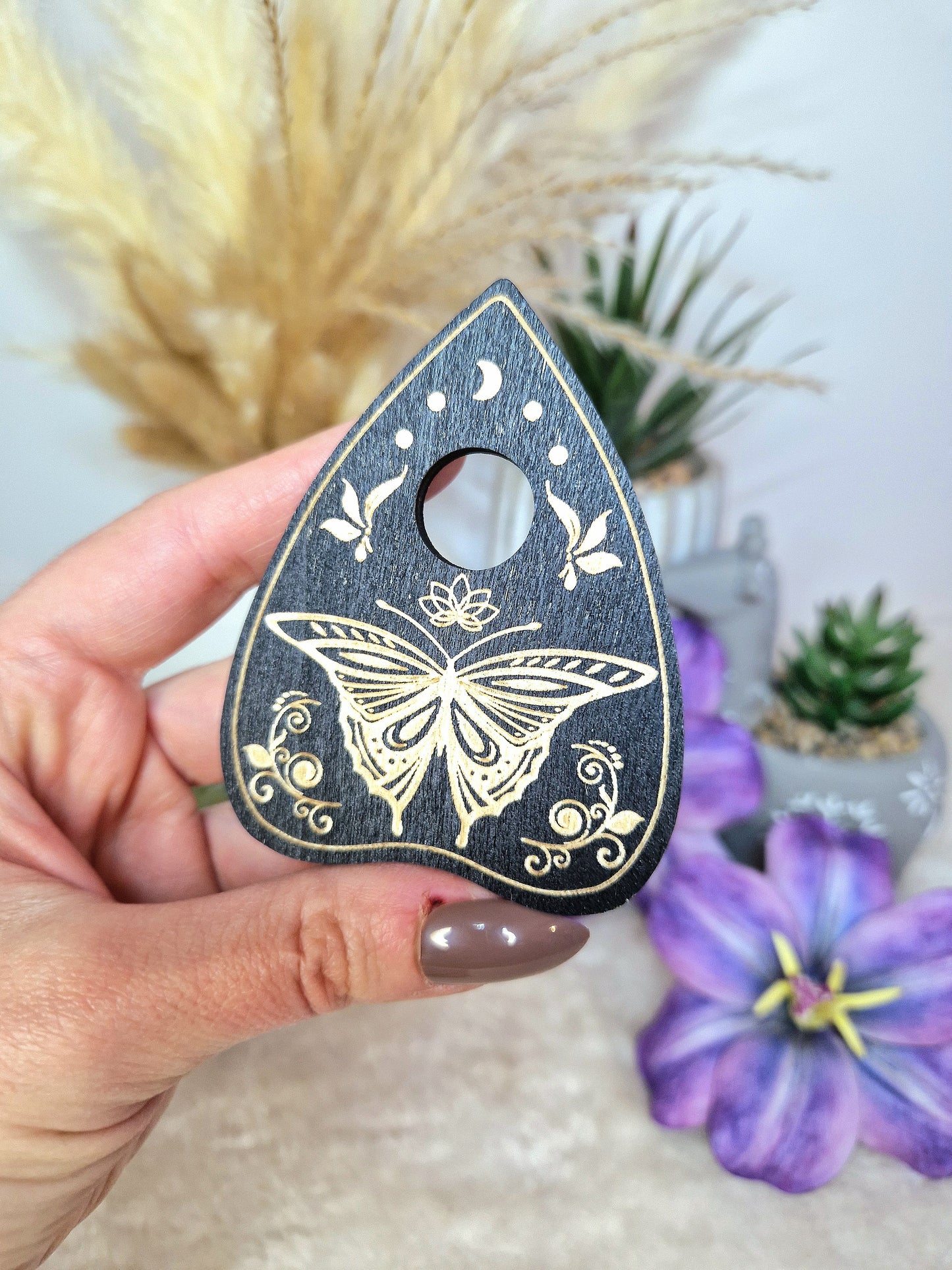 Portasfere supporto sfere in legno - CURSORE con FARFALLA