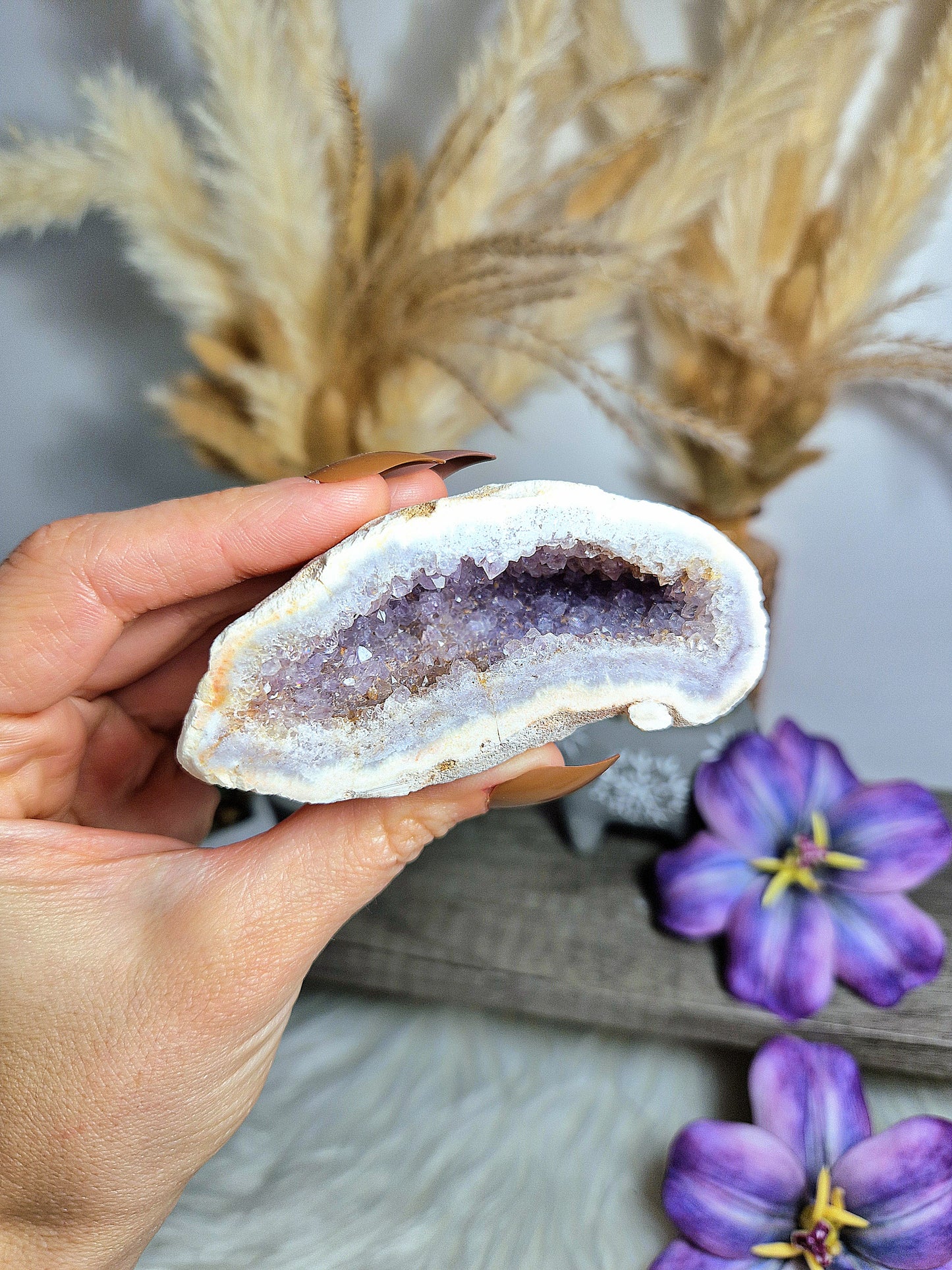 Mezzo geode di AMETISTA