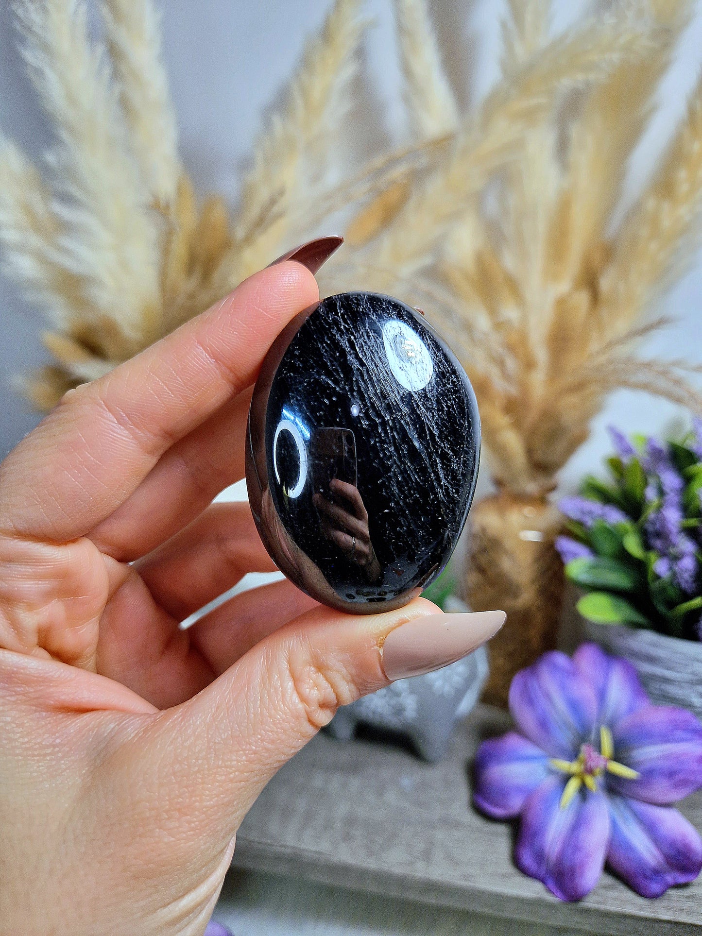 Palmstone di TORMALINA NERA