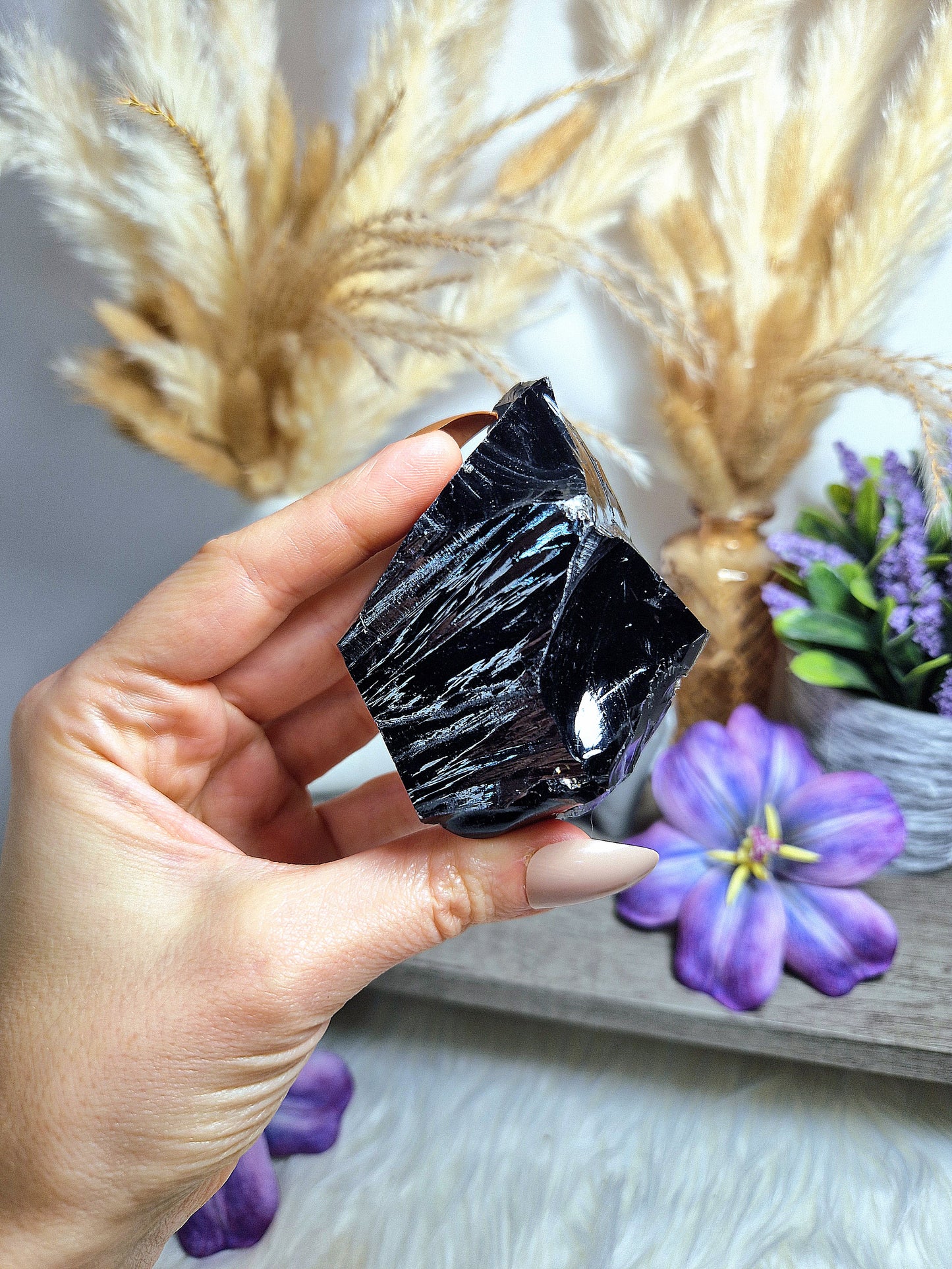 OSSIDIANA nera grezza - grande