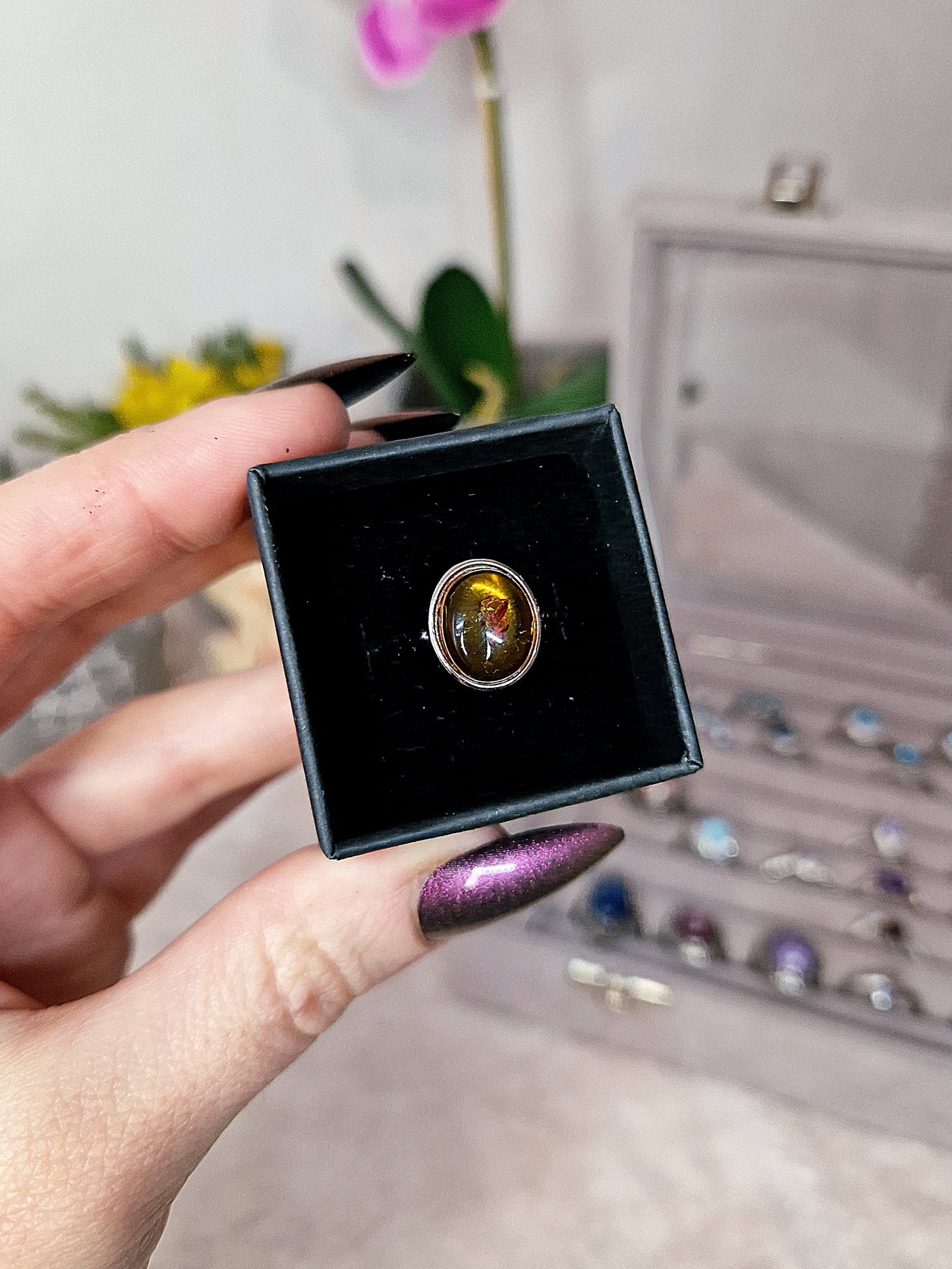 Anello in rame placcato - regolabile