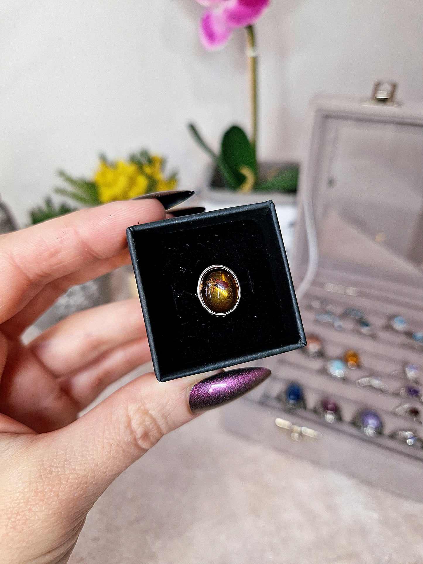 Anello in rame placcato - regolabile