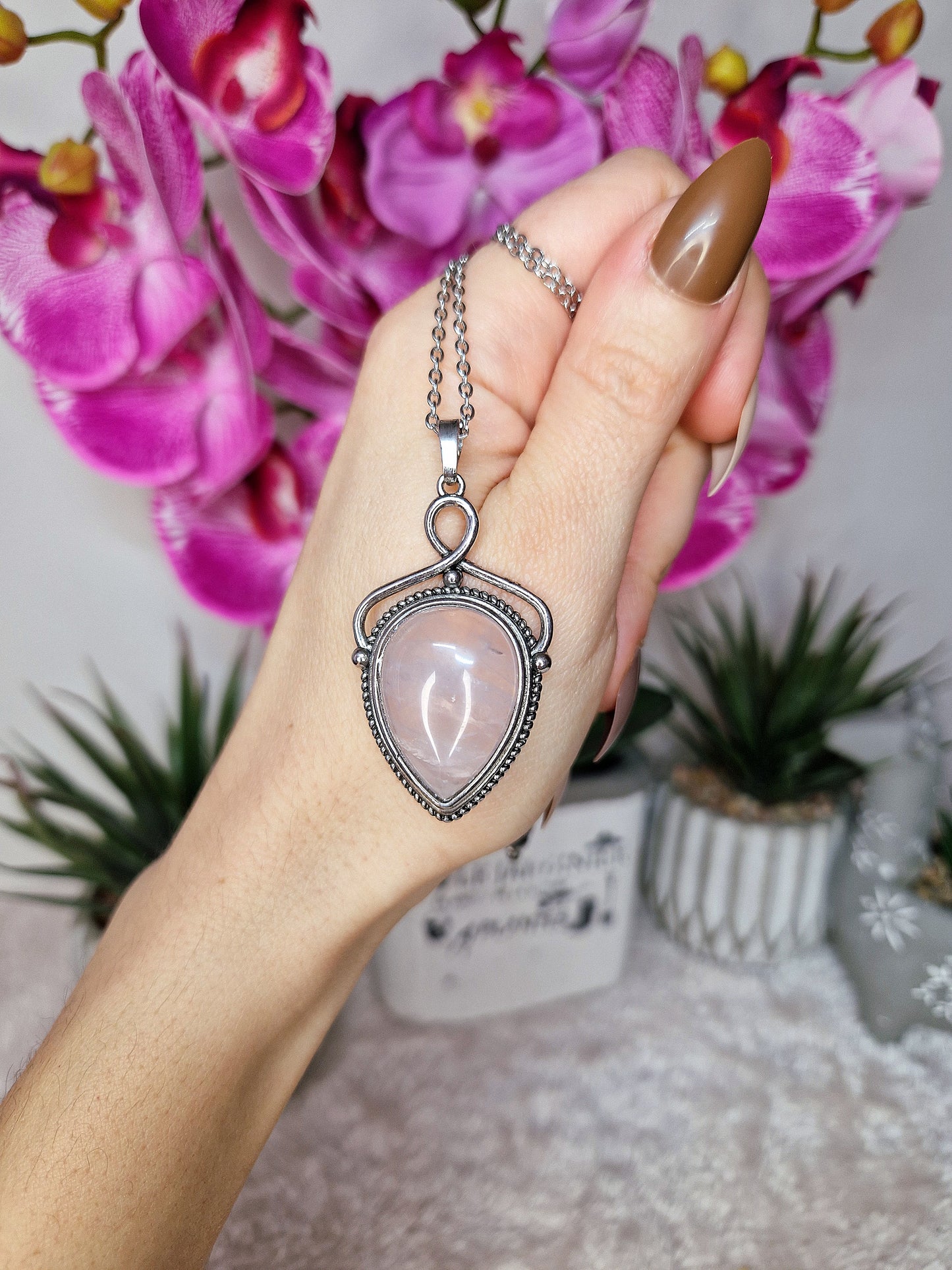 Ciondolo con QUARZO ROSA