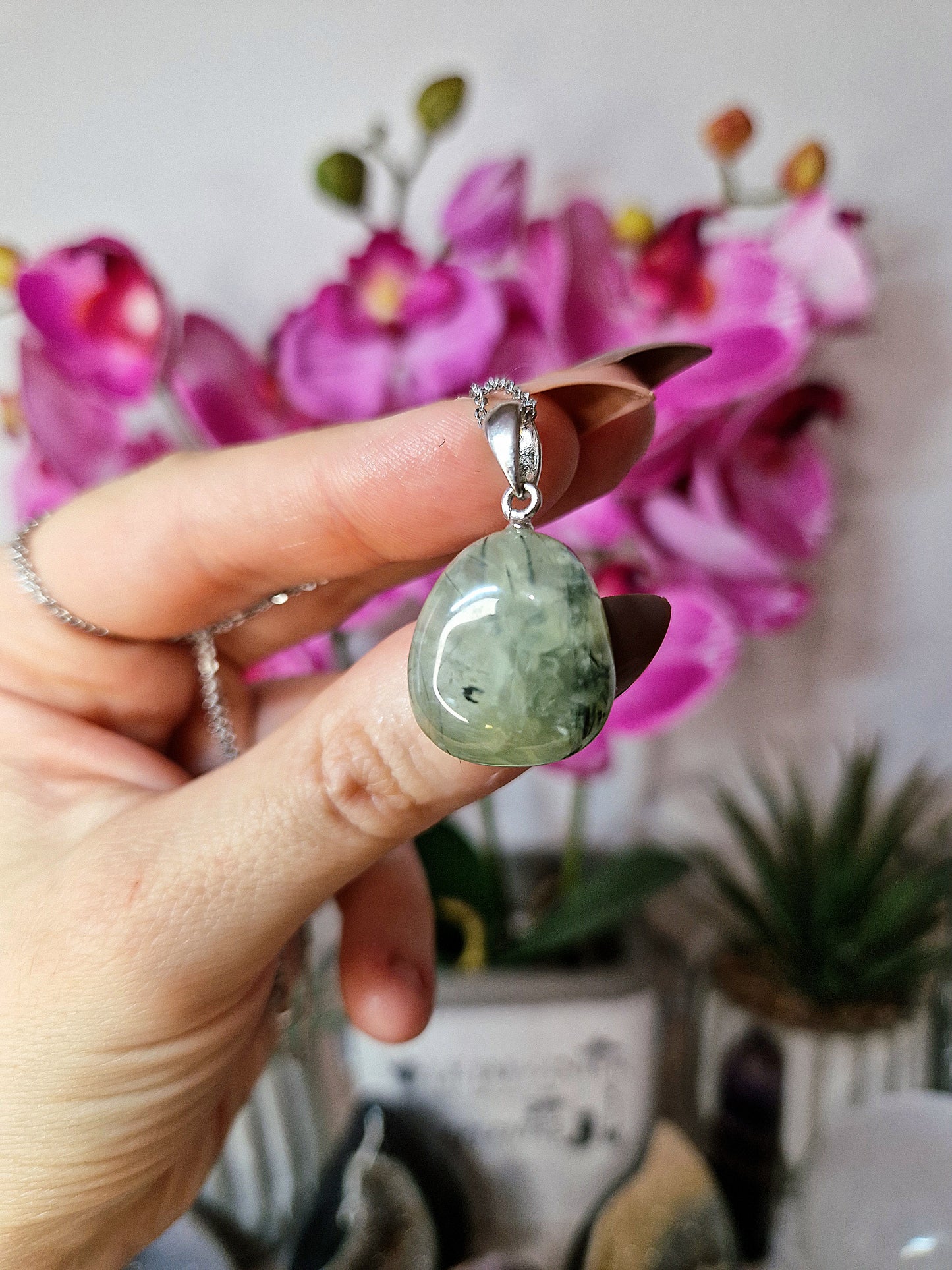 Ciondolo con PREHNITE