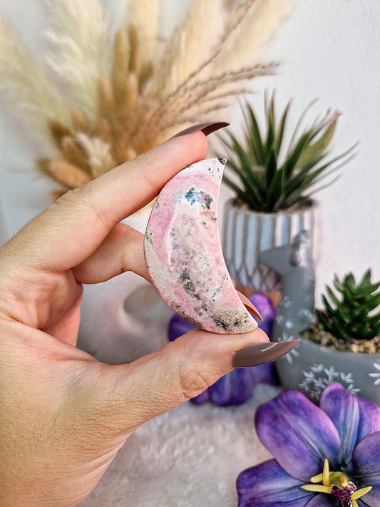 Luna in RODONITE del Perù