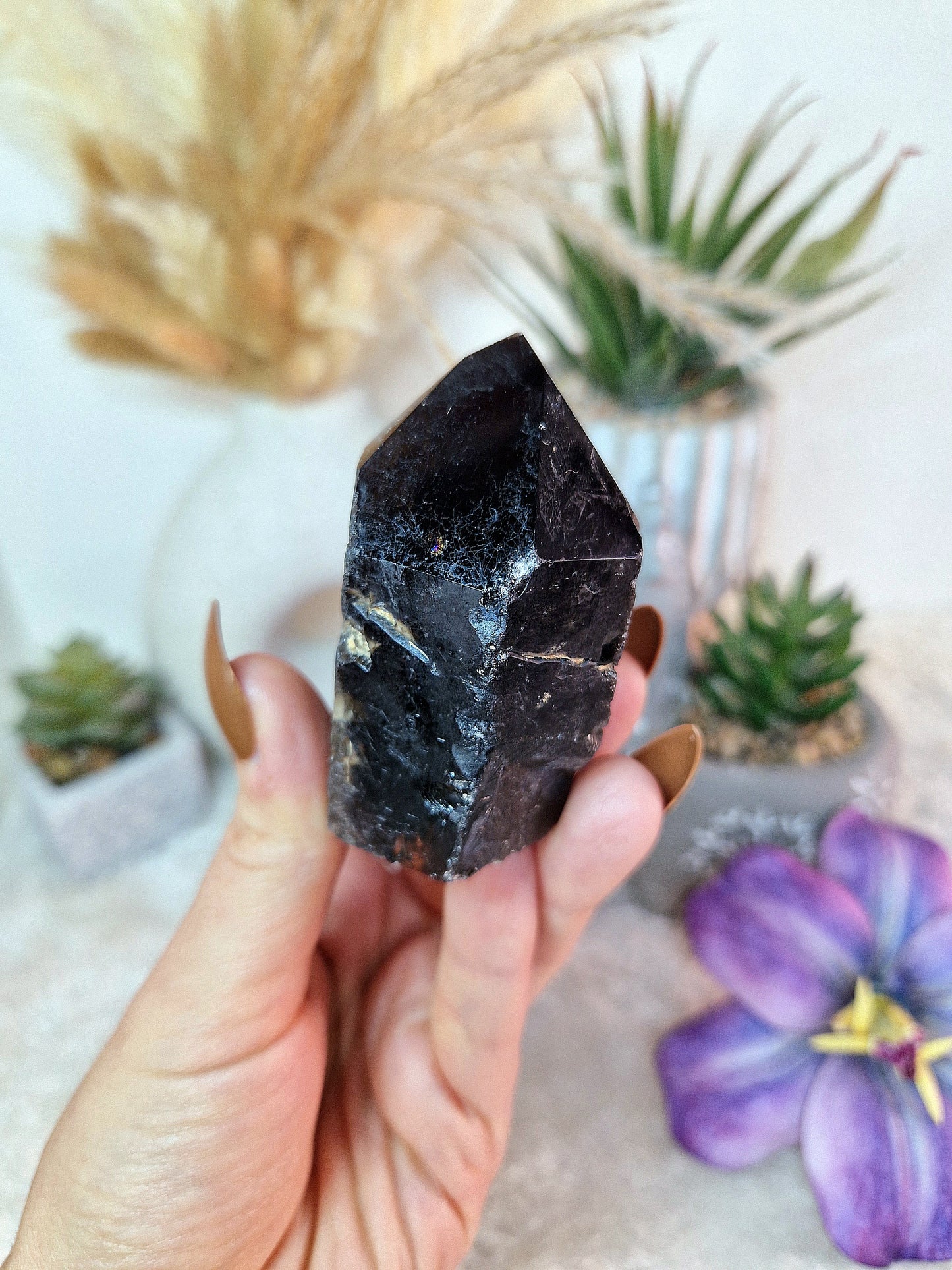 Punta semigrezza di QUARZO FUMÈ - n 2