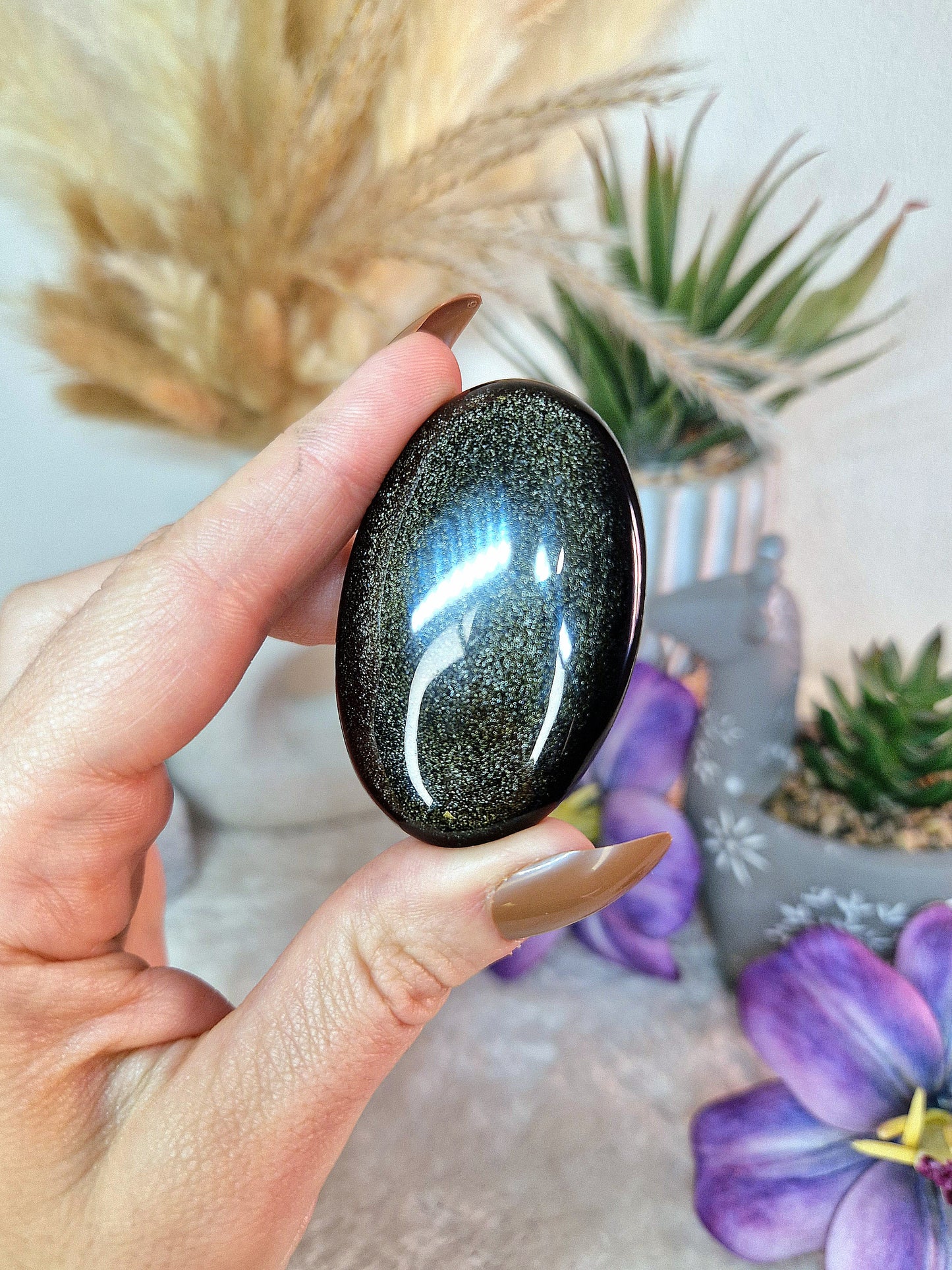 Palmstone di OSSIDIANA dorata