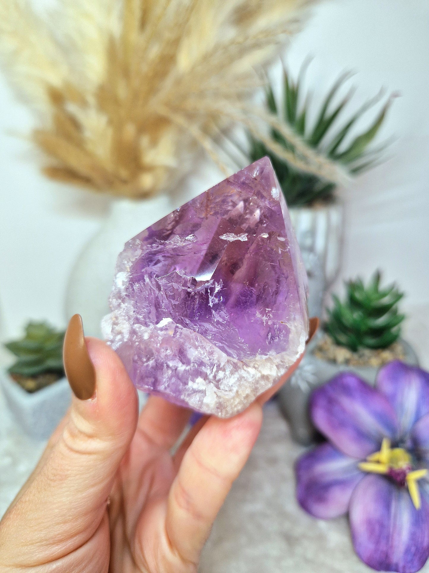 Punta di AMETISTA semigrezza - n 2