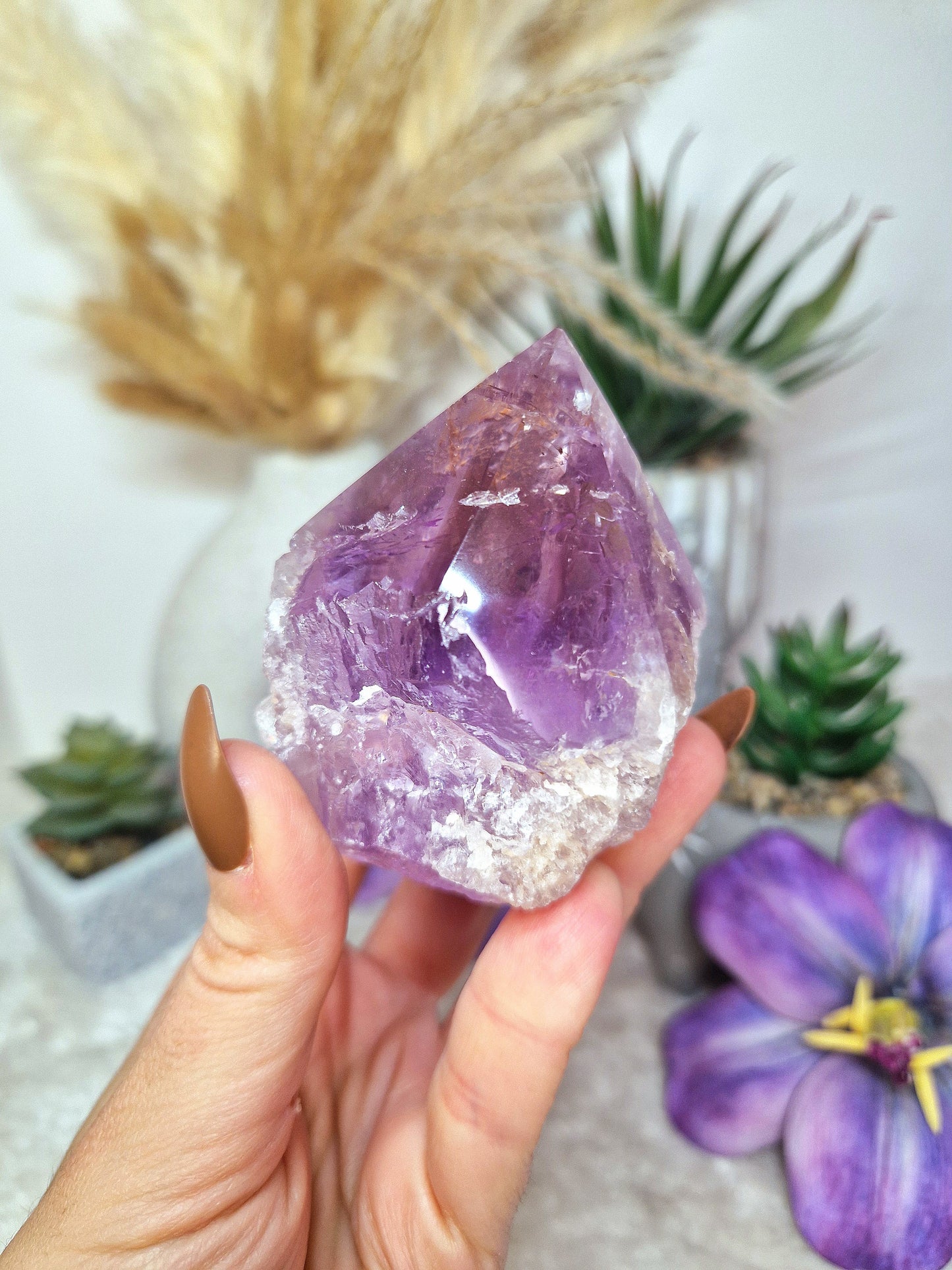 Punta di AMETISTA semigrezza - n 2