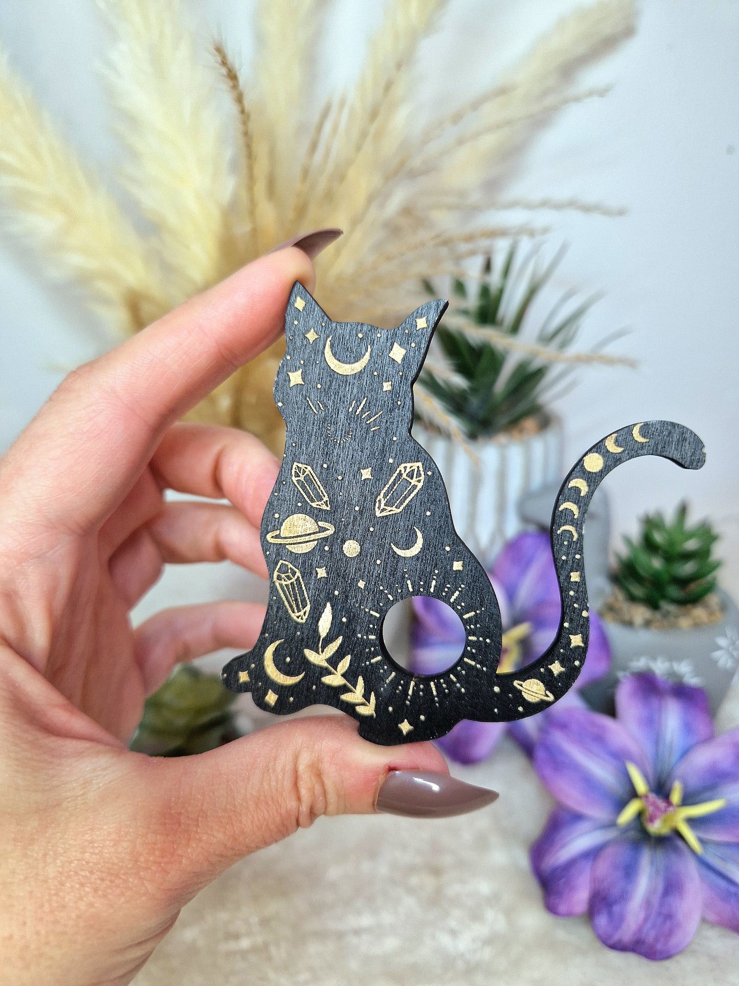 Portasfere supporto sfere in legno - GATTO