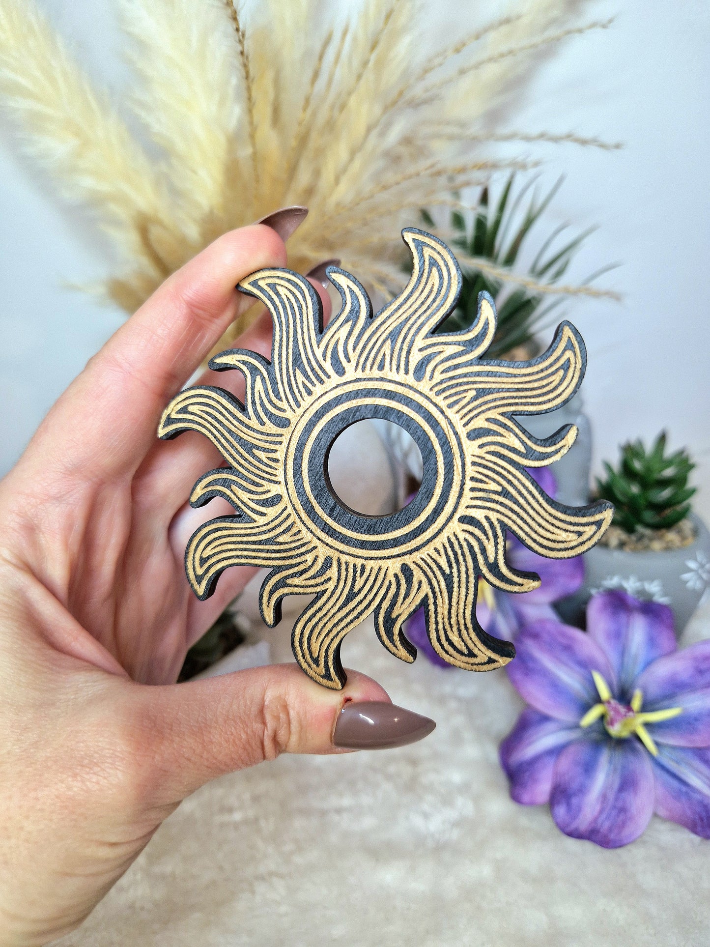 Portasfere supporto sfere in legno - SOLE