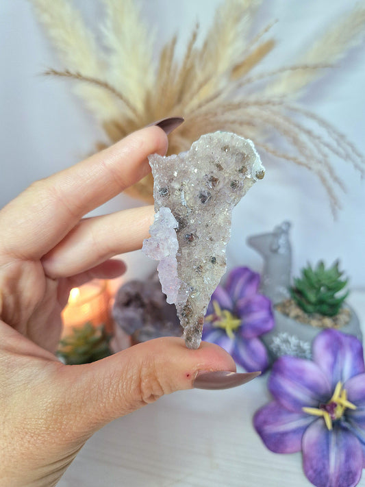 Drusa di AMETISTA con ZEOLITE