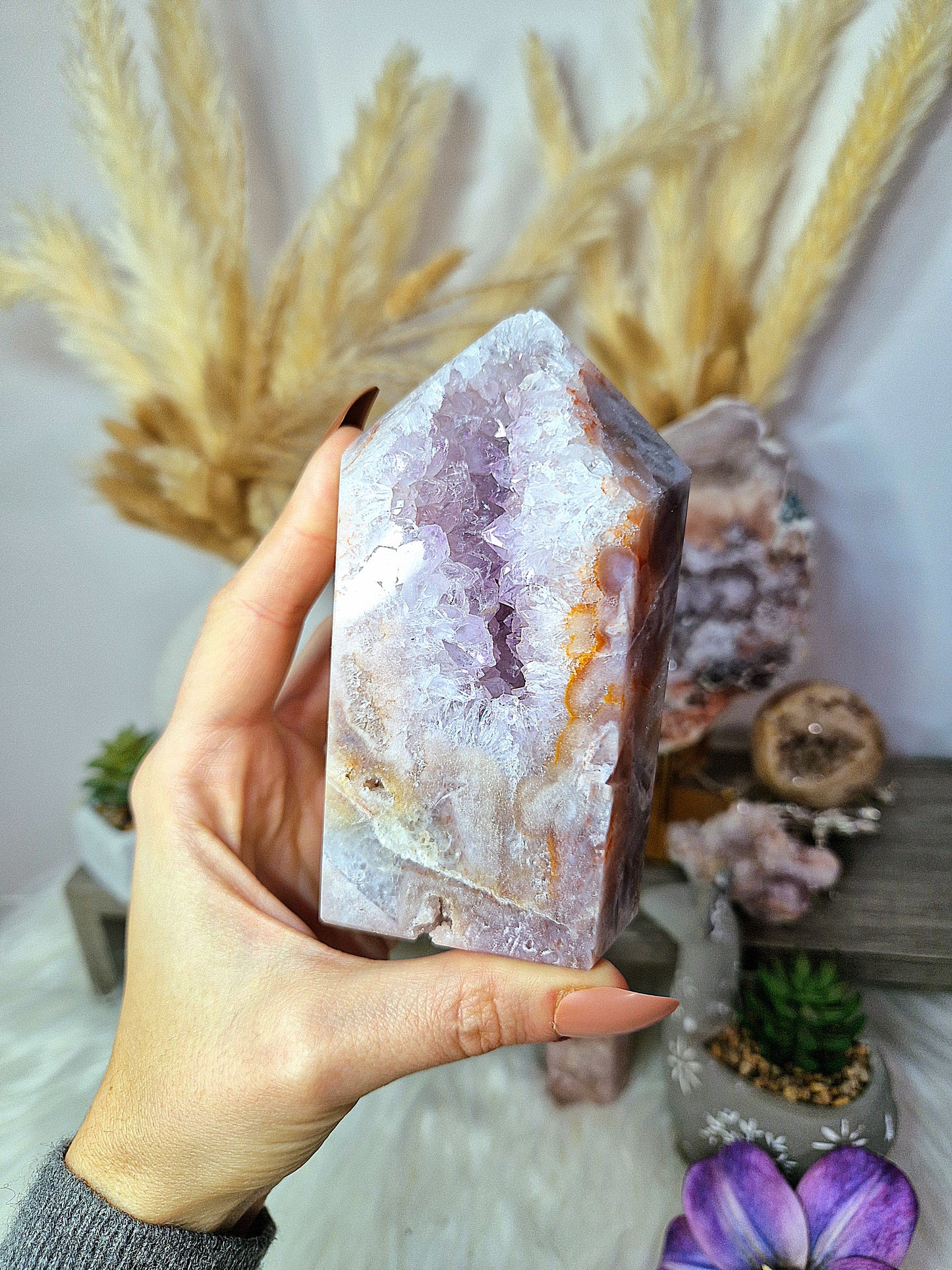 Torre XL di AMETISTA rosa