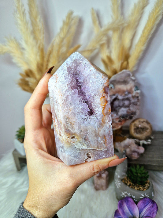 Torre XL di AMETISTA rosa