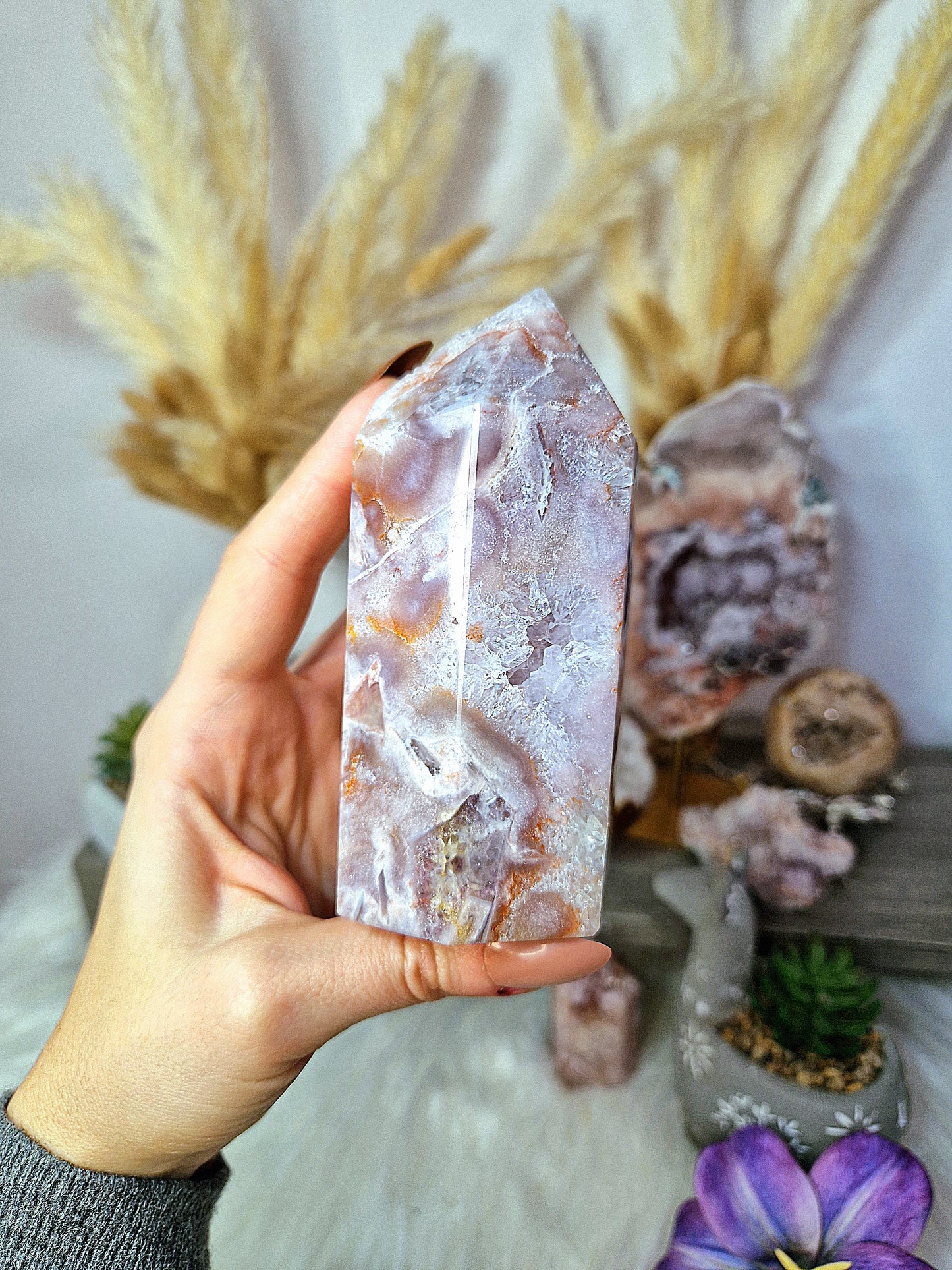 Torre XL di AMETISTA rosa