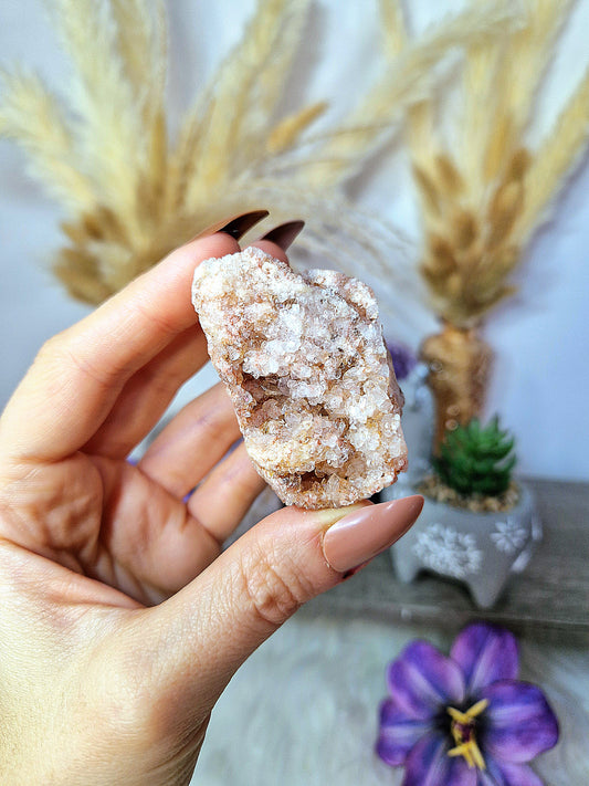 Freeform druzy di AMETISTA rosa