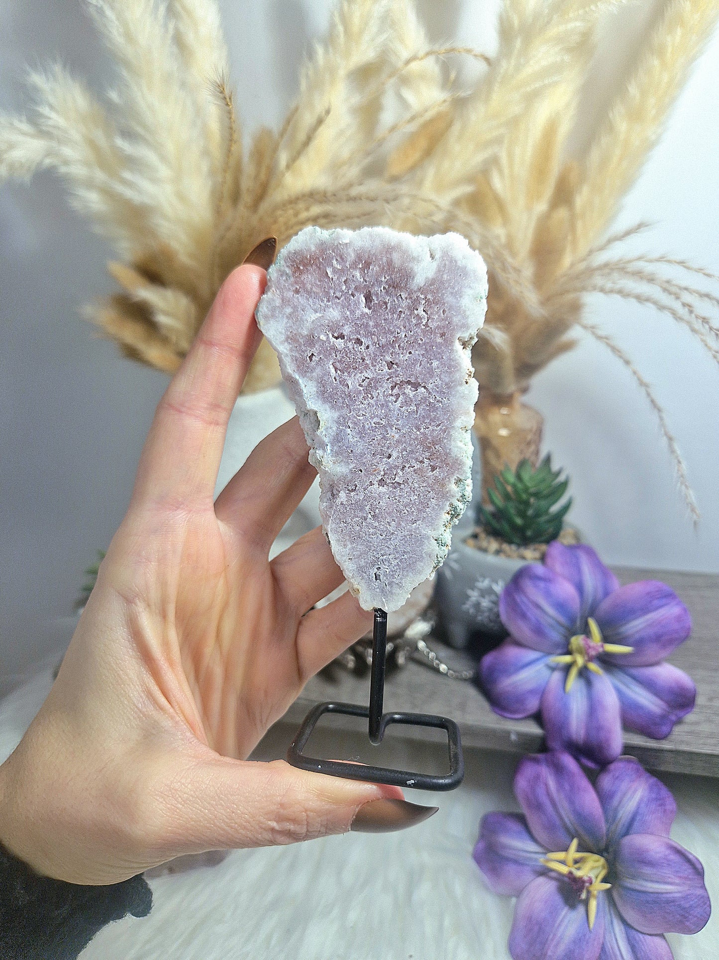 Fetta di AMETISTA rosa