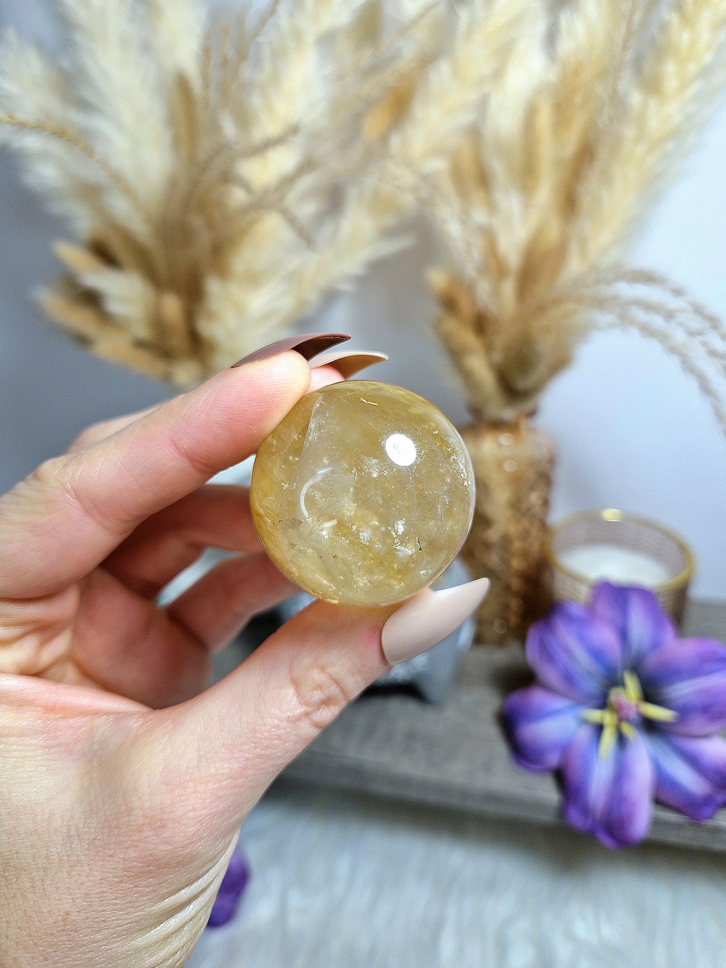 Sfera di QUARZO GOLDEN HEALER - n 1