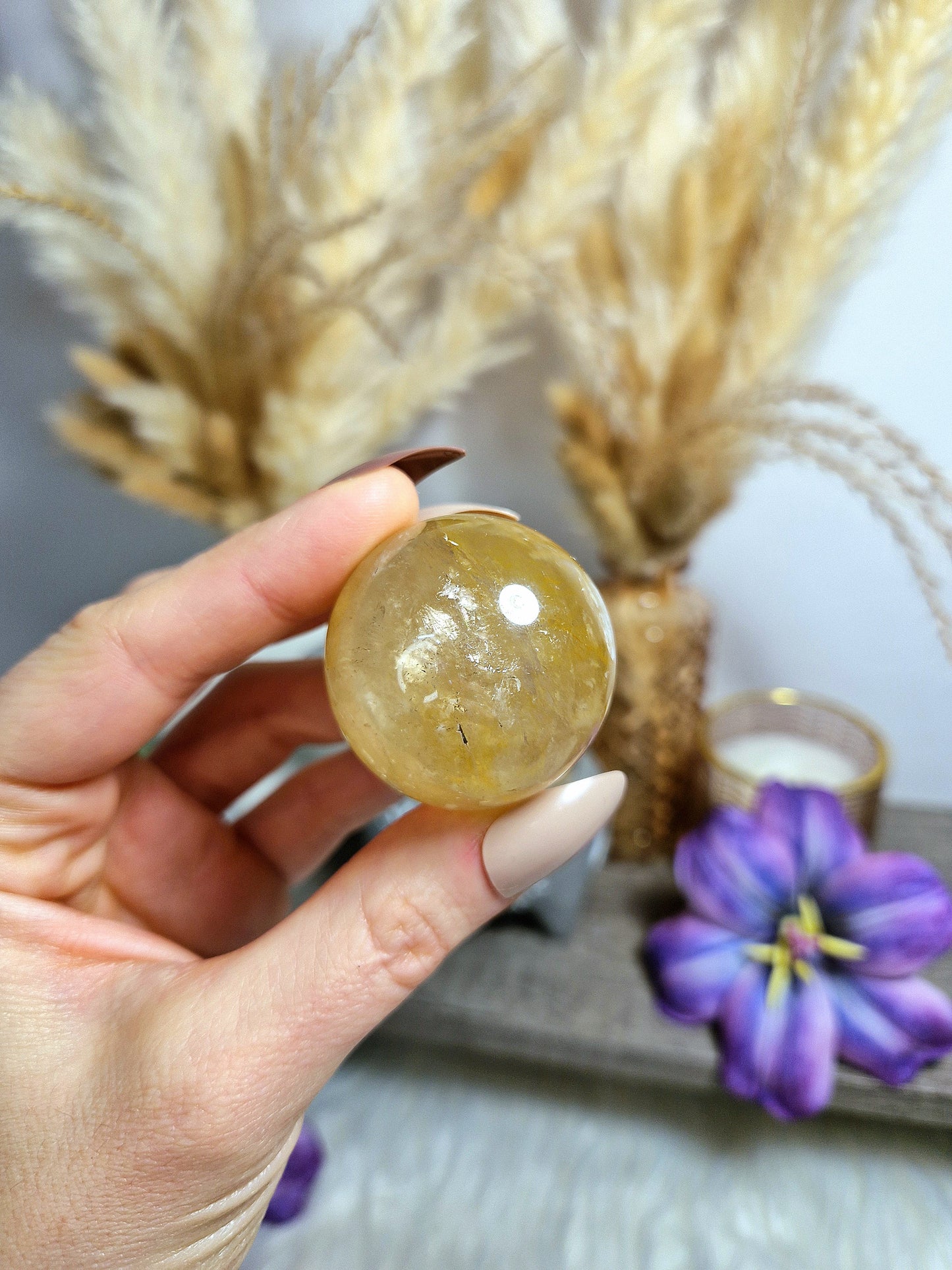 Sfera di QUARZO GOLDEN HEALER - n 1