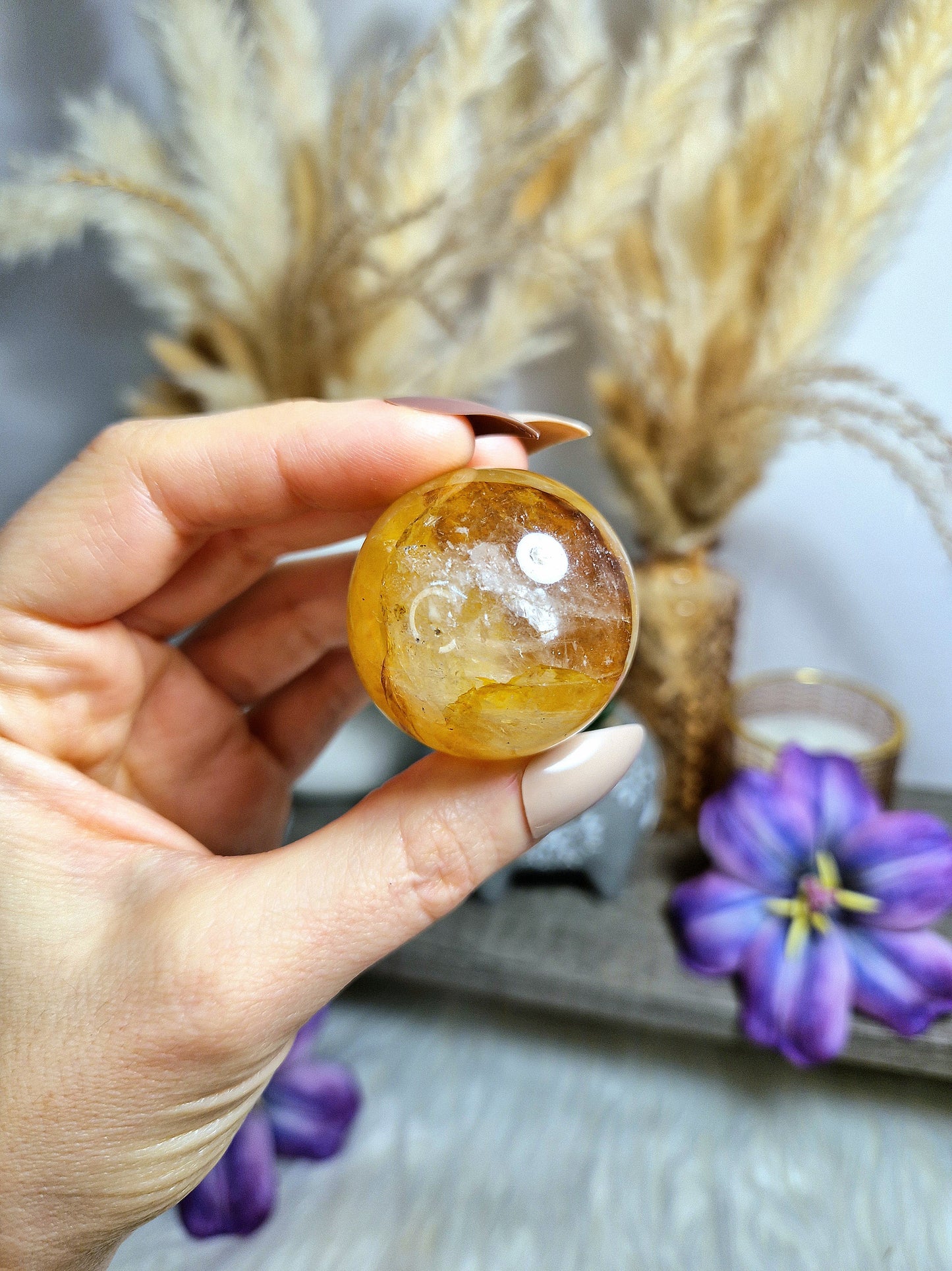 Sfera di QUARZO GOLDEB HEALER - n 2