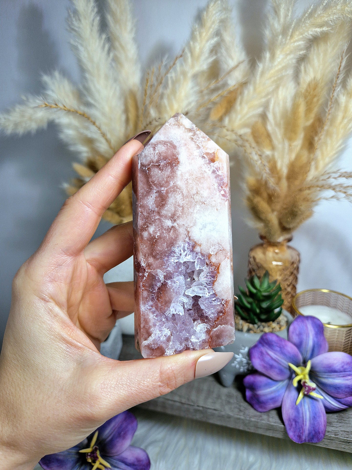 Torre di AMETISTA rosa - L