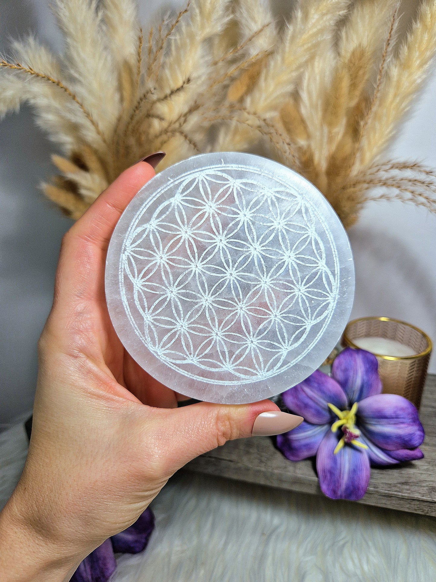 Lastra tonda in SELENITE