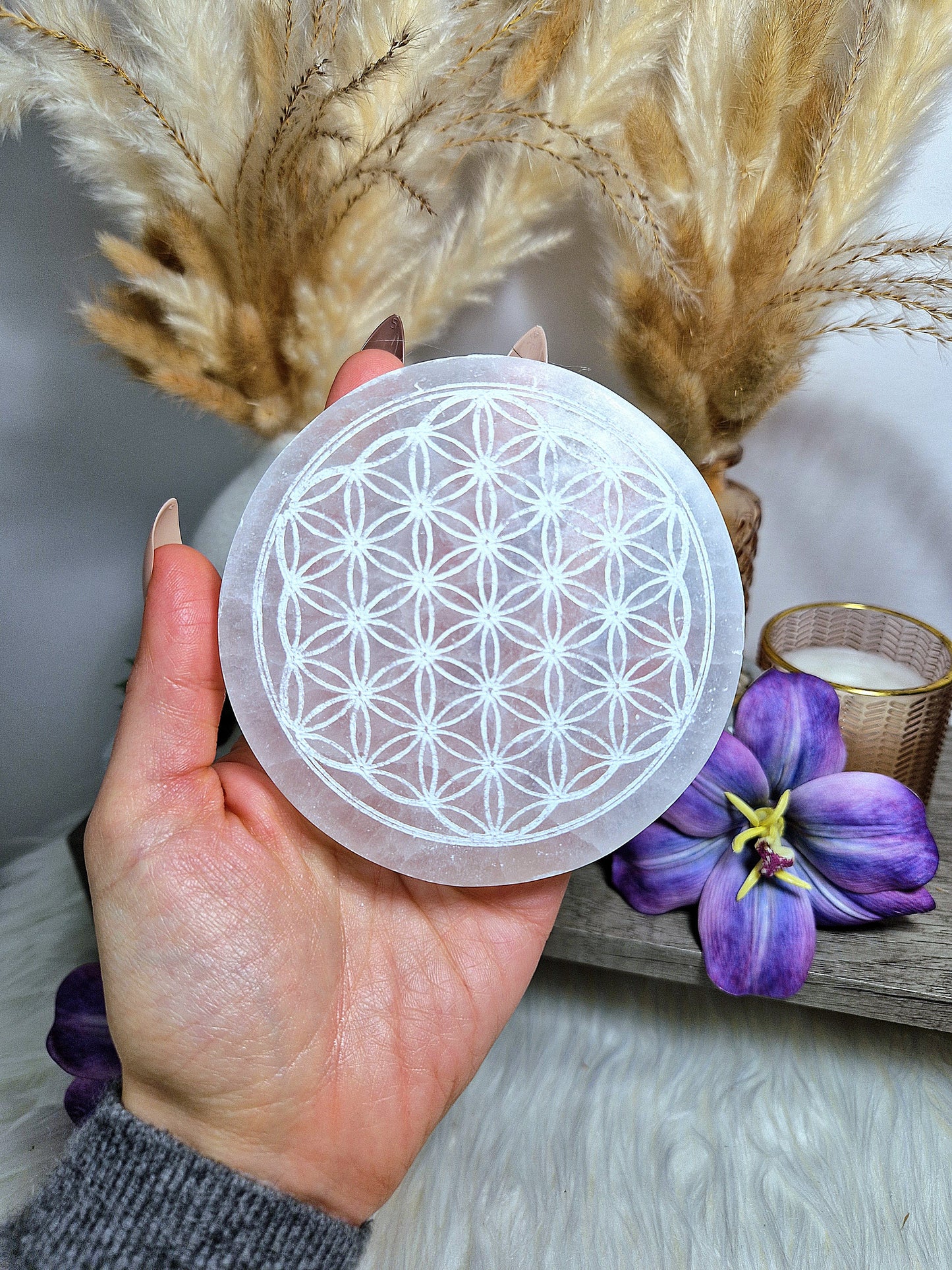 Lastra tonda in SELENITE