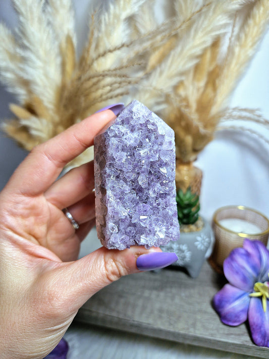 Torre di AMETISTA druzy