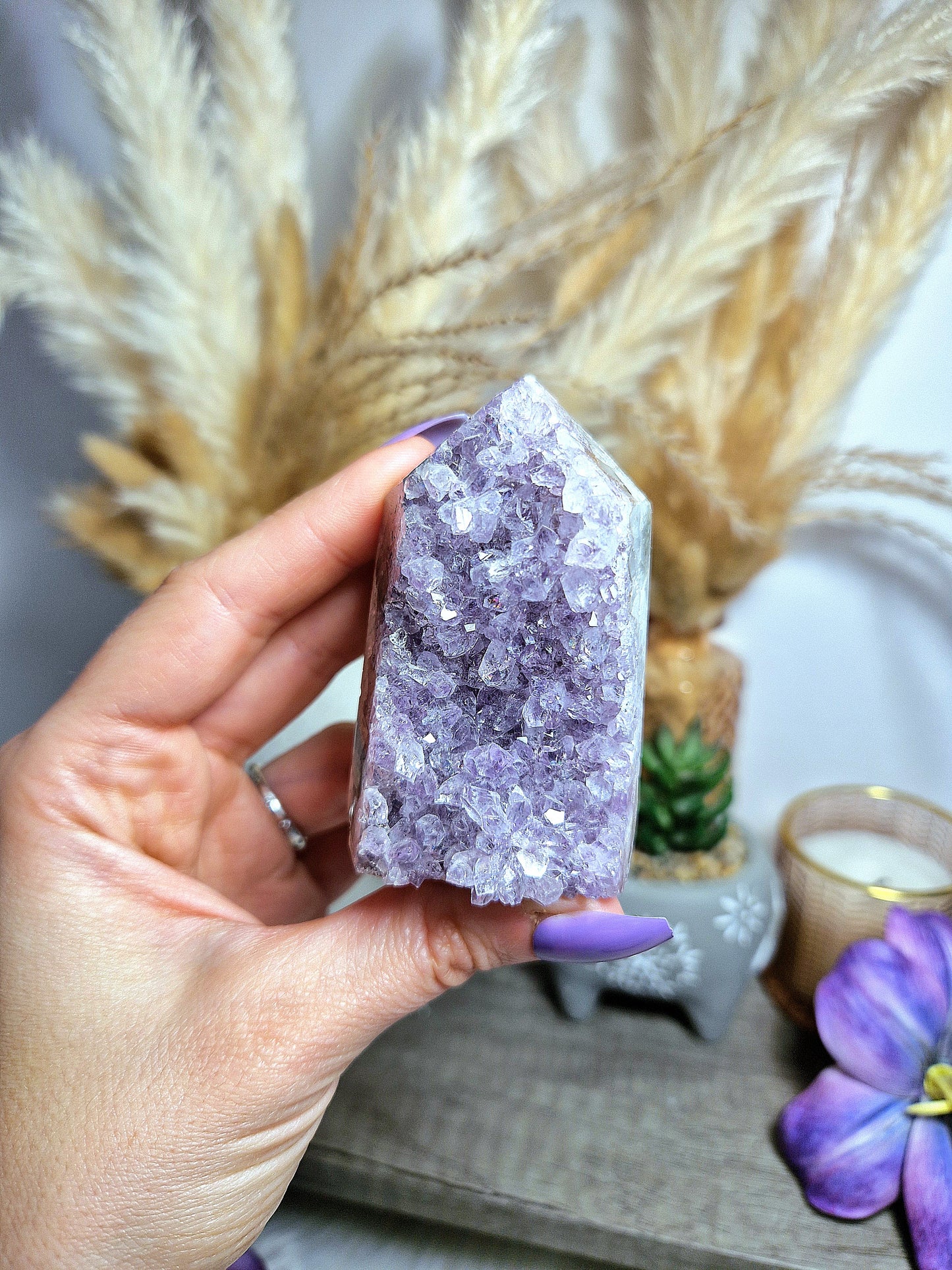 Torre di AMETISTA druzy