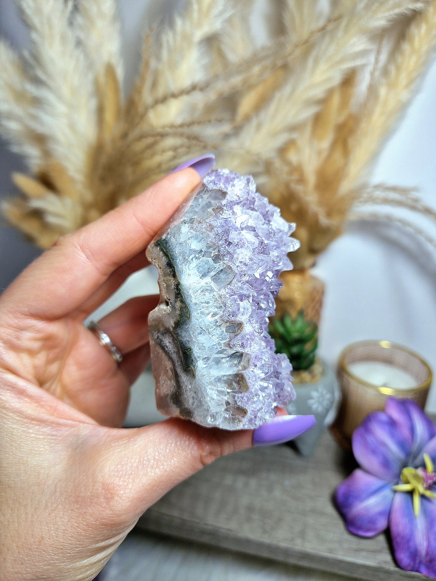 Torre di AMETISTA druzy