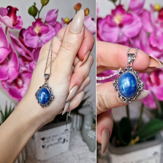 Ciondolo con CIANITE BLU