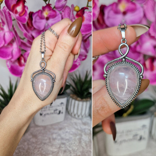 Ciondolo con QUARZO ROSA