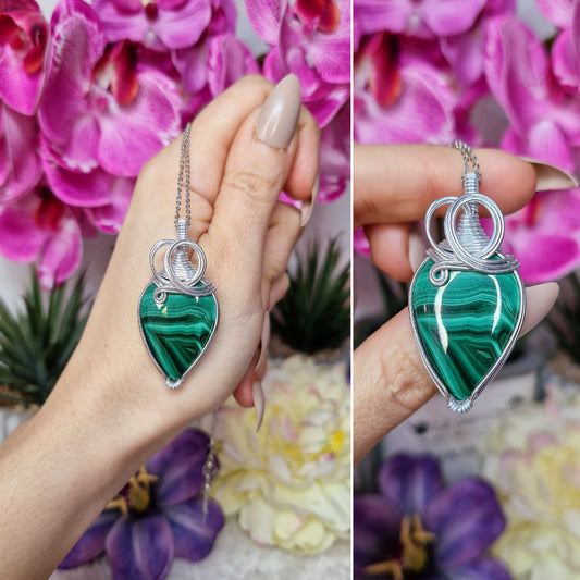 Ciondolo con MALACHITE