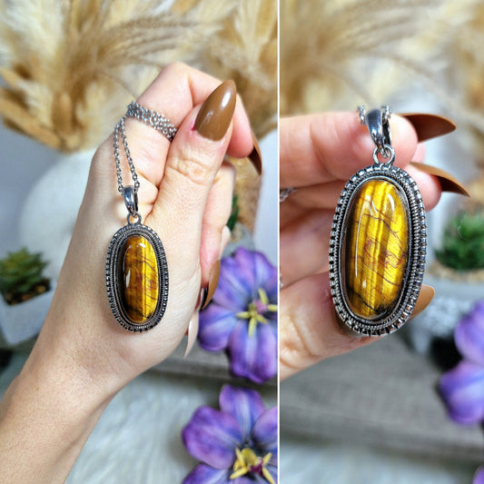 Ciondolo con OCCHIO di TIGRE