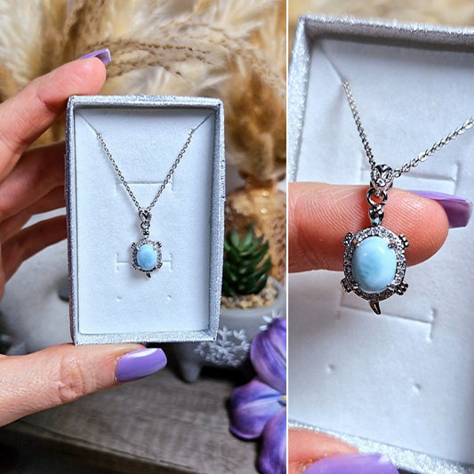 Ciondolo con tartaruga LARIMAR