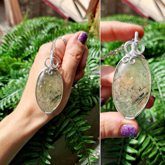 Ciondolo con PREHNITE